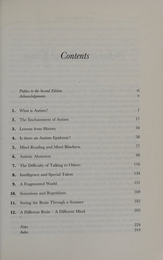 Autism Explaining The Enigma 2nd Edition Uta Frith | PDF