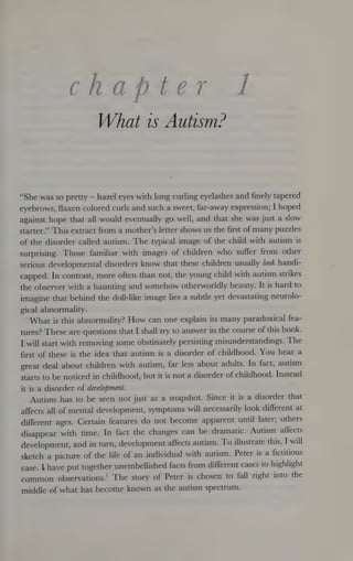 Autism Explaining The Enigma 2nd Edition Uta Frith | PDF