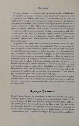Autism Explaining The Enigma 2nd Edition Uta Frith | PDF