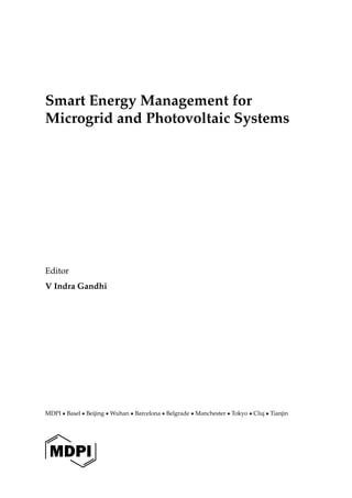 Smart Energy Management For Microgrid And Photovoltaic Systems Indra ...