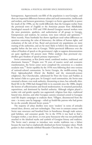 Apparatchik Examples Georgia A Political History Since Independence Stephen Jones | PDF