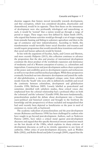 Beyond Colonialism Development And Globalization Social Movements And ...