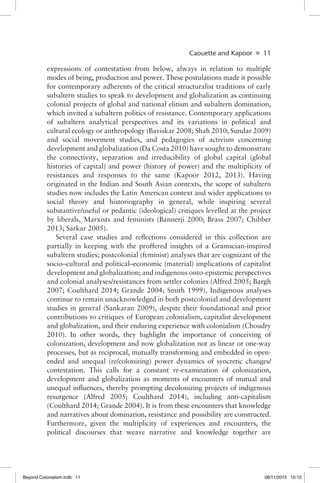Beyond Colonialism Development And Globalization Social Movements And ...