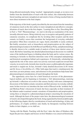 The Senses Of Touch Haptics Affects And Technologies Mark Paterson | PDF