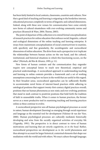 Online Teaching And Learning Sociocultural Perspectives Carla Meskill ...