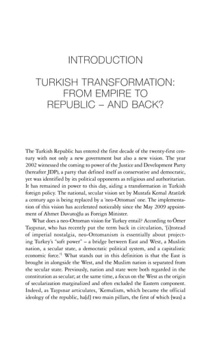 The Transformation Of Turkey Redefining State And Society From The ...
