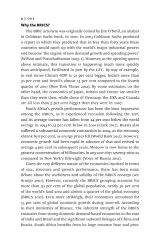 Bric Examples The Rise Of The Brics In Africa The Geopolitics Of Southsouth Relations ...