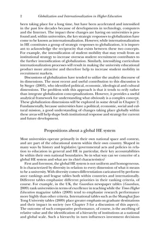 Globalization And Internationalization In Higher Education Theoretical ...