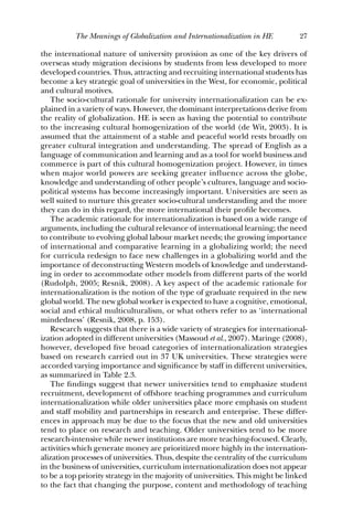 Globalization And Internationalization In Higher Education Theoretical ...