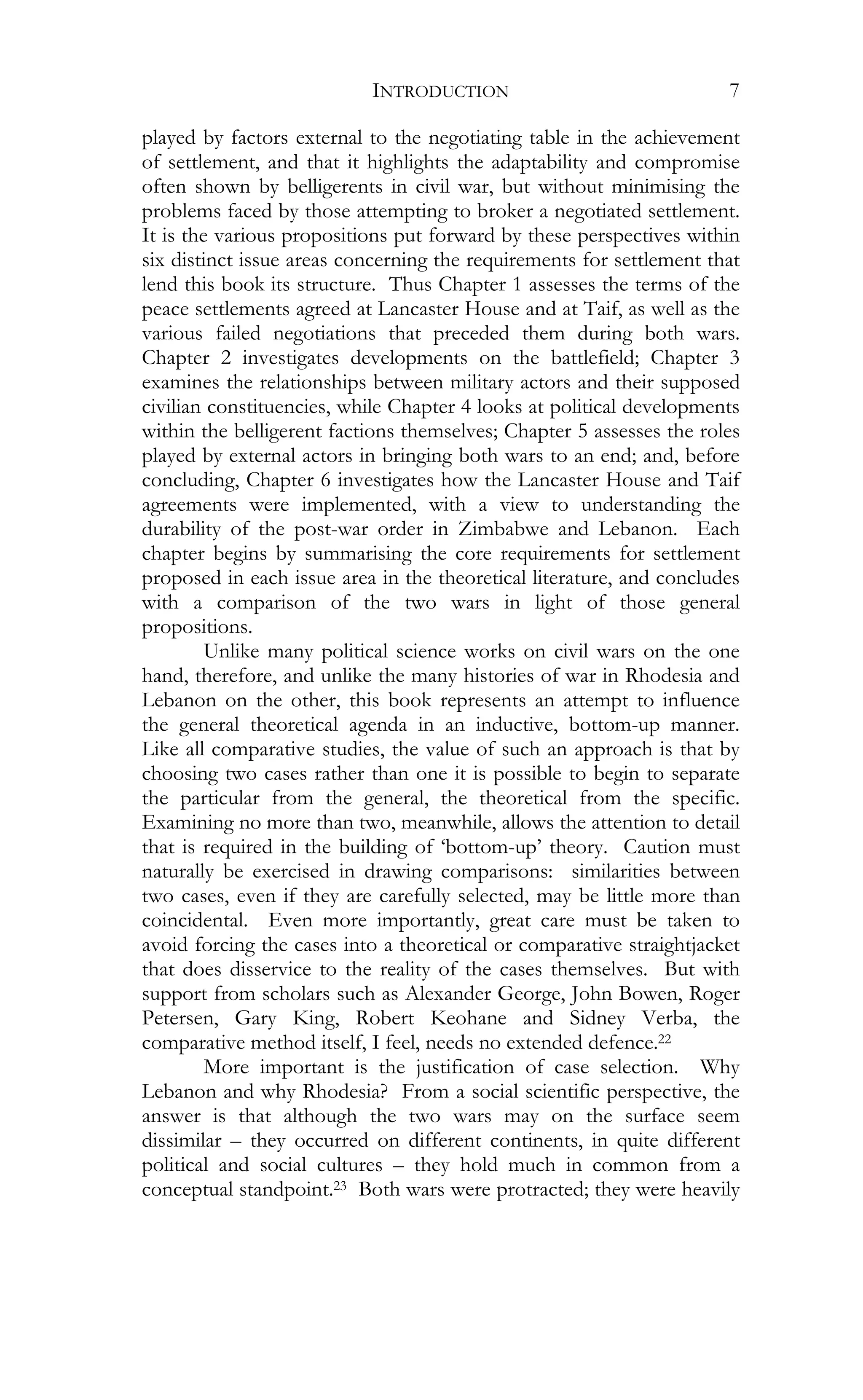 Ending Civil War Rhodesia And Lebanon In Perspective Matthew Preston | PDF