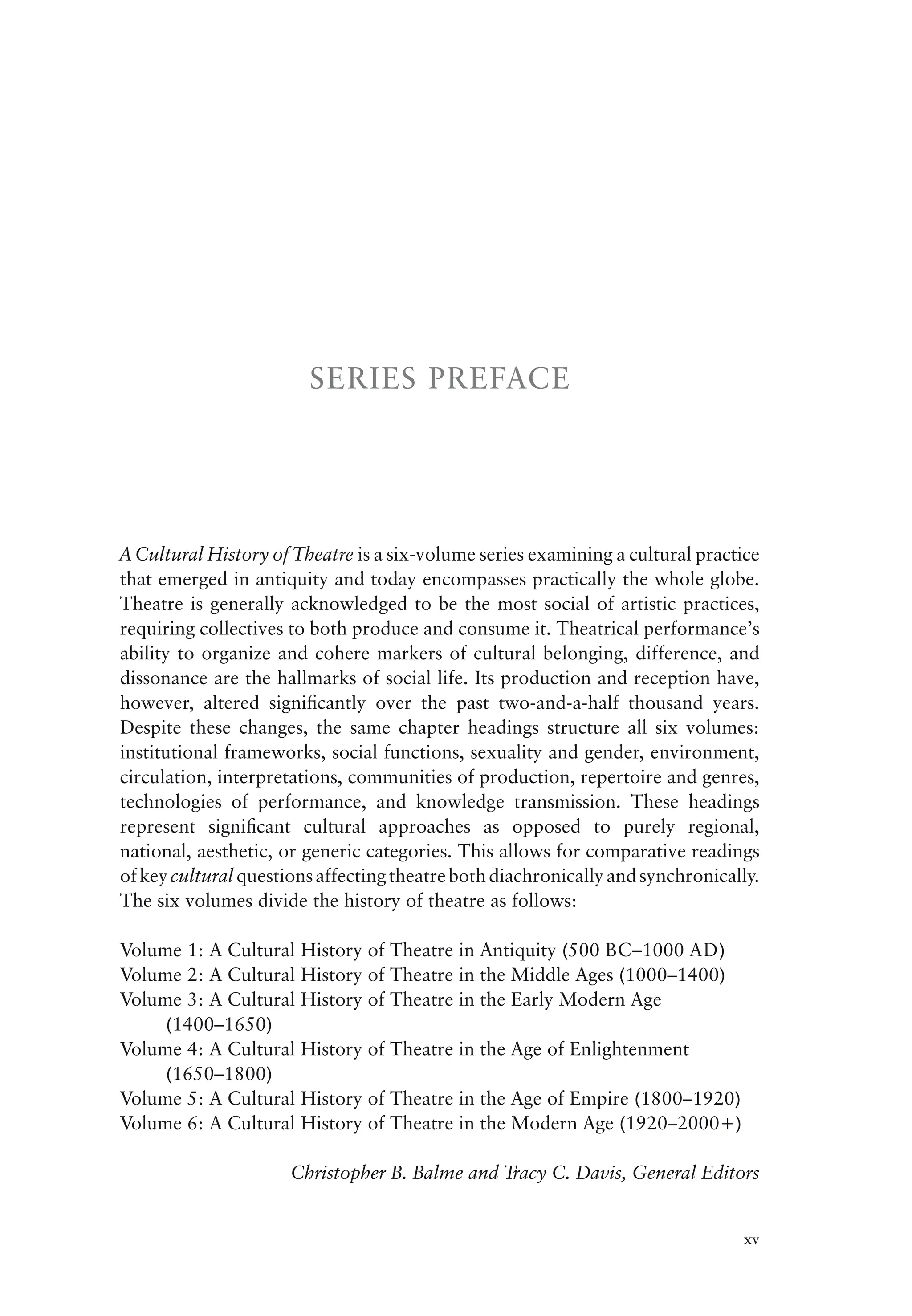 A Cultural History Of Theatre In The Modern Age Volume 6 Kim Solga ...
