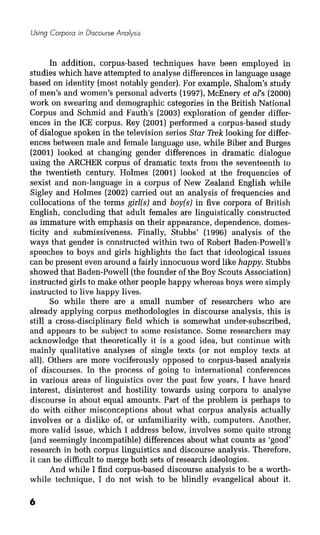 Using Corpora In Discourse Analysis Paul Baker | PDF