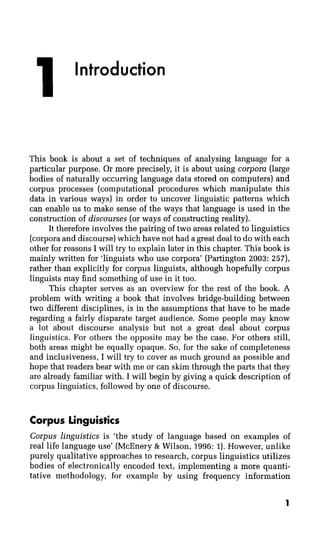 Using Corpora In Discourse Analysis Paul Baker | PDF