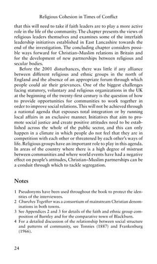 Religious Cohesion In Times Of Conflict Andrew Holden | PDF