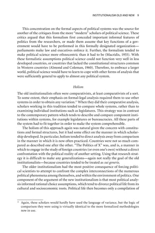 Institutional Theory In Political Science The New Institutionalism B ...