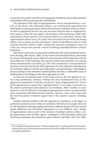 Institutional Theory In Political Science The New Institutionalism B ...