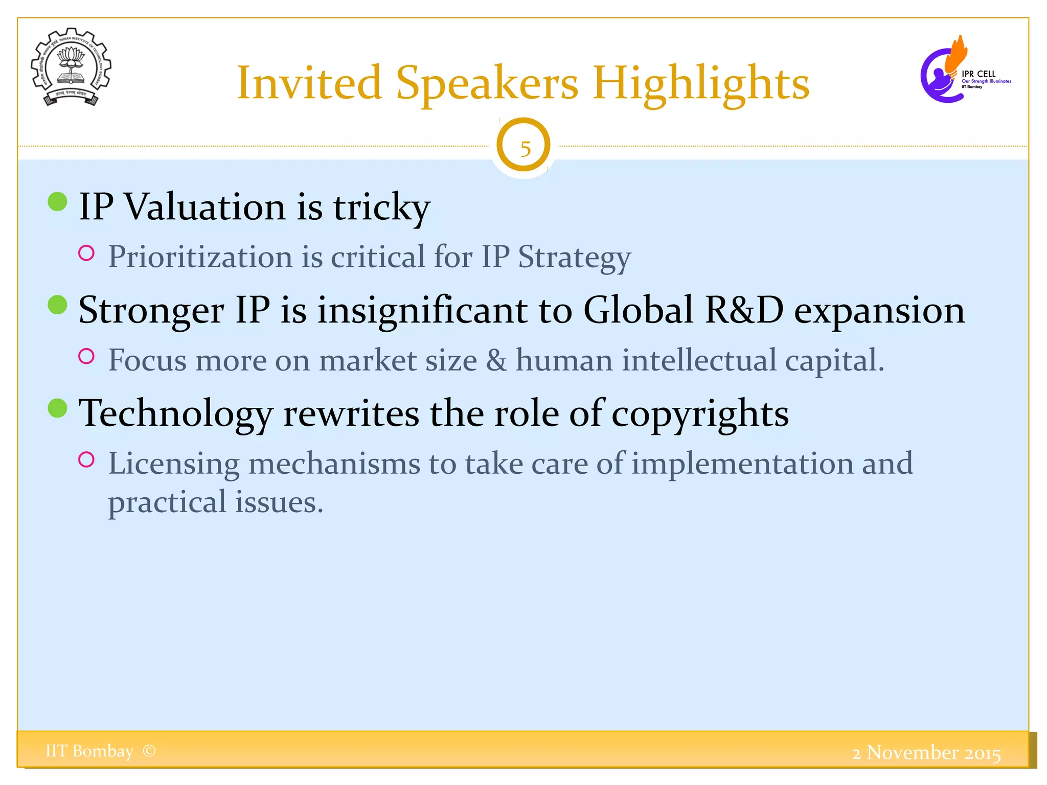 Presentation on Roadmap for IPR Research in India | PPT