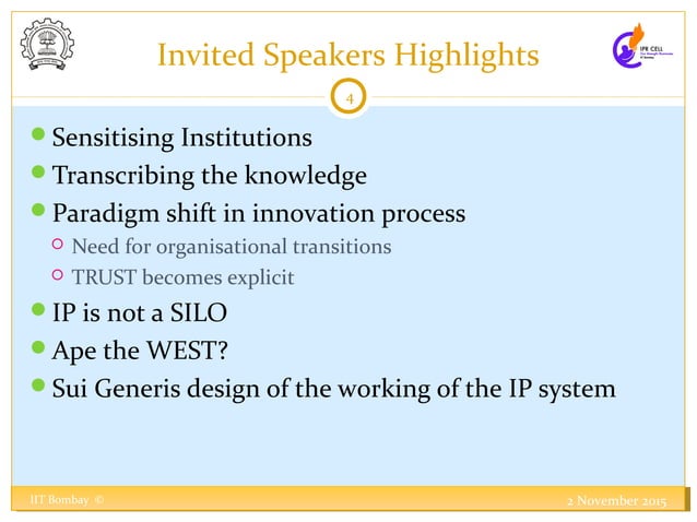 Presentation on Roadmap for IPR Research in India | PPT