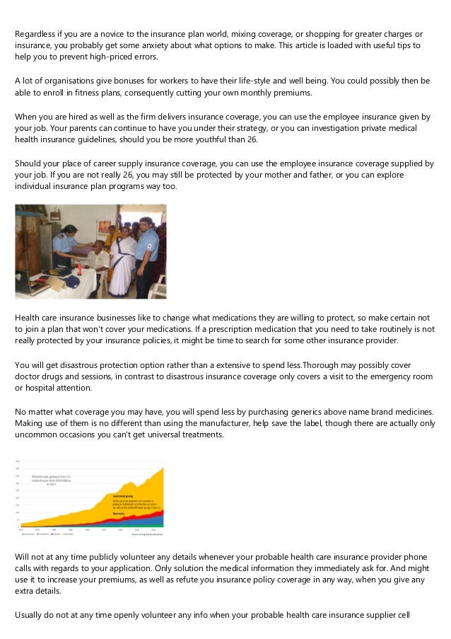 Tend Not To Ignore This Medical Insurance Information