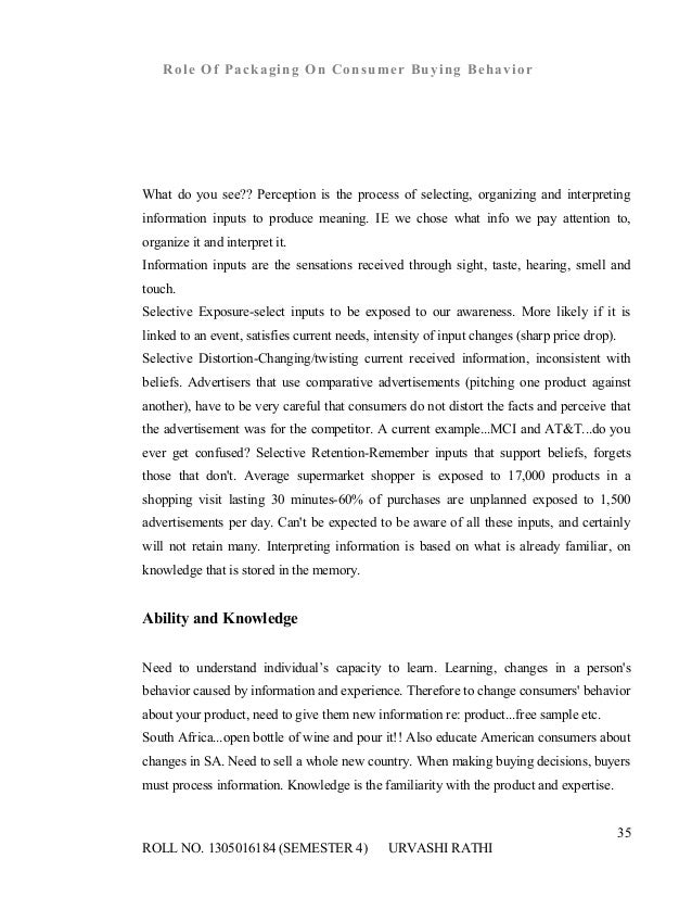 role of packaging on consumer buying behavior thesis role of packaging on consumer buying behavior thesis