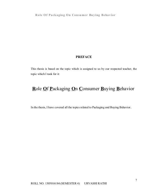 role of packaging on consumer buying behavior thesis role of packaging on consumer buying behavior thesis