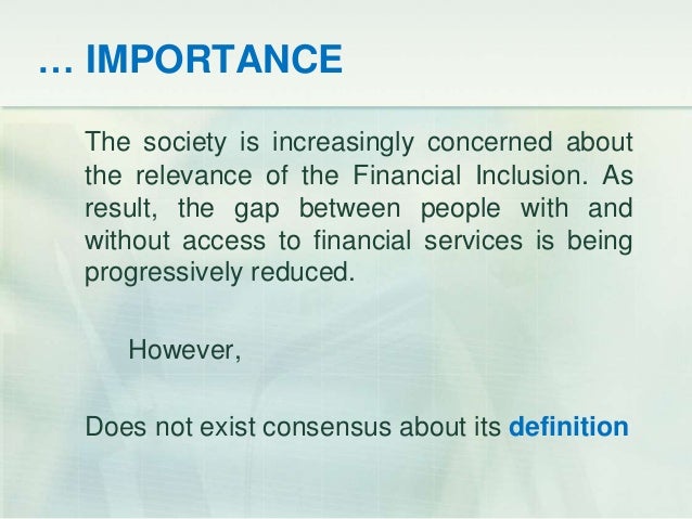 MICROFINANCE AND FINANCIAL INCLUSION conference UCSP MICROFINANCE AND FINANCIAL INCLUSION conference UCSP