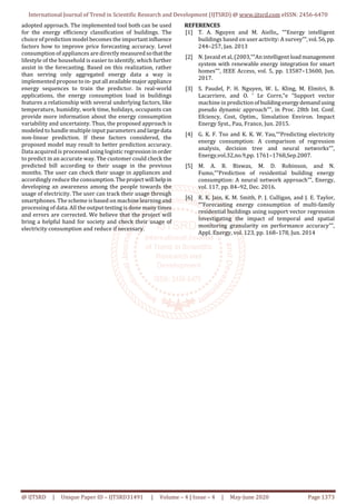 Prediction of Power Consumption and Leakage Detection | PDF