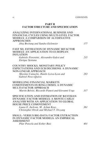 Dynamic Factor Models Siem Jan Koopman Eric Hillebrand | PDF