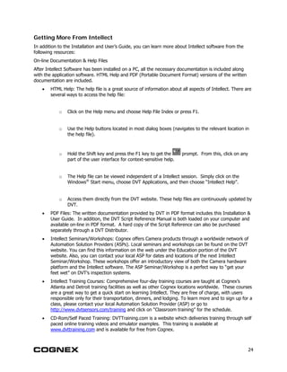 Dvt Intellect DVT-Manual | PDF
