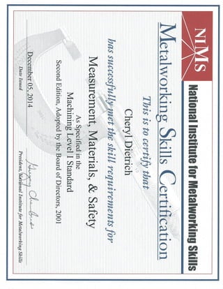 NIMS Certification 2014