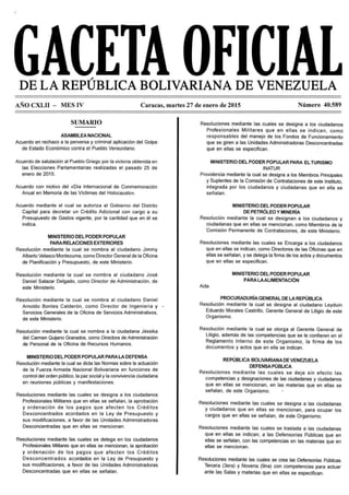 Seguridad Ciudadana en Venezuela.
