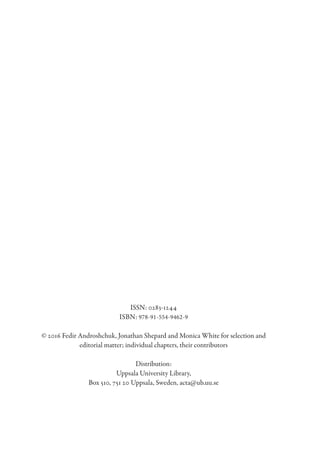Byzantium And The Viking World Fdor Androuk Jonathan Shepard | PDF
