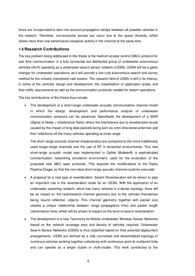 Research thesis sensor networks