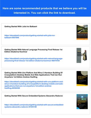 Getting Started With Julia Programming Ivo Balbaert | PDF