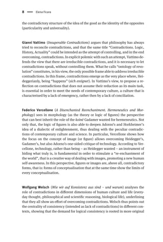 Contraictory Idea Example Contradictions Logic History Actuality Elena Ficara Editor | PDF