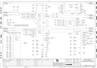 AG
KM
LT
ISSUED FOR CLIENT REVIEW
23-Dec-11
B
RP
ISSUED FOR COMBINED REVIEW
19-Jul-11
A
12/23/2011
K. MUNDY
A. GUNSON
W. BIE
L. TAMELIN
12/23/2011
10:14:24
AM
WBS: 3320
B
PIPING AND INSTRUMENTATION DIAGRAM
BALL MILL CIRCUITS
3300-25J-031
BALL MILL NO. 2 ANCILLARIES
D
4
F
B
A
3
2
1 5 6 8
E
7
C
REV.
APPROVED
CHK.
DES.
REV. DATE REVISION DESCRIPTION
CLIENT
LEAD ENGINEER
SCALE DRAWING NUMBER
CHECK DESIGN CHECK DRAWING
DESIGNED BY DRAWN BY
APPROVAL DATE
APPROVAL DATE
APPROVED
CHK.
DES.
REV. DATE REVISION DESCRIPTION REFERENCE DRAWING No.
1:100
0
1:200
5m
10m
0
5m
10m
15m
20m
1:500
10m
0
20m
30m
40m
50m
1:1000
0
100m
50m
1:20
0
0.5m
1m
1.5m
2m
0
1:25
0.5m
1m
1.5m
1:33
1/3
2.5m
2m
0
1m
2m
3m
0
1:50
1m
2m
3m
4m
5m
CAD FILE NAME: P:0CAD000SPEM**
MODEL UPDATED:
DWG. FILE UPDATED:
MANUAL CHANGES MADE: YES NO YES NO YES NO
PROJECT MANAGER
ENGINEERING MANAGER
AREA PROJECTENGINEER
REFERENCE DRAWINGS
SAFETY SHARE:
APPROVAL DATE
CONTRACT
NO.
SAFETY SHARE :
BA6CVA1.IGR
NOTICE: THIS DRAWING HAS NOT BEEN PUBLISHED AND IS THE SOLE
PROPERTY OF FLUOR AND IS LENT TO THE BORROWER FOR THEIR
CONFIDENTIAL USE ONLY, AND IN CONSIDERATION OF THE LOAN OF THIS
DRAWING, THE BORROWER PROMISES AND AGREES TO RETURN IT UPON
REQUEST AND AGREES THAT IT WILL NOT BE REPRODUCED, COPIED LENT
OR OTHERWISE DISPOSED OF DIRECTLY OR INDIRECTLY, NOR USED FOR
ANY OTHER PURPOSE OTHER THAN WHICH IT IS FURNISHED.
NONE
Apr 2011
240K-C2-
3320
32212
TI
3320
33416
PAL
BEARING
SEGMENT
#4
3320
32202
TI
H, P2
BEARING
SEGMENT
#3
THRUST
BEARING
LUBE PUMP
(STAND-BY)
3320
32221
PI
3320
33415
PI
L, P2
H, P2
THRUST
BEARING
LUBE PUMP
3320
32231
PI
3320
33407
FAL
BEARING
SEGMENT
#1
CIRCULATING
PUMP
(STAND-BY)
3320
33503
XA
3320
33223
LA
L, P2
H, P2
CIRCULATING
PUMP
3320
32211
PI
LOW PRESSURE
STAND-BY
PUMP CONTROL
BEARING
SEGMENT
#2
ACCUMULATOR
PUMP
(STAND-BY)
3320
32201
PI
3320
33208
PAL
L, P2
H, P2
ACCUMULATOR
PUMP
P.O NO.:
VENDOR DWG NO.:
VENDOR:
3320
03102
TE
H, P2
CIRCULATING
PUMP
BEARING
SEGMENT #3 & #4
LUBE PUMP
(STAND BY)
3320
03102
TI
3320
33222
PDI
BEARING SEGMENT #3 & #4
STAND-BY PUMP CONTROL
BEARING
SEGMENT #3 & #4
LUBE PUMP
3320
03101
TI
3320
33218
PAL
ACCUMULATOR #2
BEARING
SEGMENT #1 & #2
LUBE PUMP
(STAND BY)
3320
03101
TE
3320
33221
FAL
ACCUMULATOR #1
BEARING
SEGMENT #1 & #2
LUBE PUMP
3320
03104
TE
3320
33219
PAL
P2
CIRCULATING
PUMP
(STAND-BY)
3320
03104
TI
3320
33223
TI
P2
CIRCULATING
PUMP
3320
03105
FAL
ACCUMULATOR
#2
P2
ACCUMULATOR
PUMP
(STAND-BY)
3320
03105
FISL
ACCUMULATOR
PUMP CONTROL
ACCUMULATOR
PUMP CONTROL
BEARING
SEGMENT #3 & #4
LUBE PUMP
(STAND BY)
3320
03103
TI
3320
33209
PAL
BEARING SEGMENT #1 & #2
STAND-BY PUMP CONTROL
BEARING
SEGMENT #3 & #4
LUBE PUMP
3320
03103
TE
3320
33216
PAL
OIL TANK
BEARING
SEGMENT #1 & #2
LUBE PUMP
(STAND BY)
LUBE TANK
OIL
3320
33217
PI
P2
BEARING
SEGMENT #1 & #2
LUBE PUMP
AIR GAP
SENSORS
A-H, J
3320
33207
PI
LUBE OIL
FILTER
CYCLOCONVERTER
COOLING WATER
PUMP
(STAND BY)
H, P2
3320
33220
PI
HH, P2
CYCLOCONVERTER
COOLING WATER
PUMP
H, P2
P2
P2
FAN #2
RIGHT
3320
33206
PAL
OIL
TANK
FAN #2
LEFT
ACCUMULATOR
PUMP
H, P2
CIRCULATING
STAND-BY
PUMP CONTROL
FAN #1
RIGHT
CIRCULATING STAND-BY
PUMP CONTROL
CIRCULATING
OIL
FAN #1
LEFT
COMMON
ALARM
3320
33406
PDI
LOW PRESSURE
OIL
OVERPRESSURE
FAN RIGHT
P2
LUBE OIL
FILTER
OVERPRESSURE
FAN LEFT
LUBE
TANK OIL
P2
MILL NO.2 CYCLOCONVERTER CONTROL
3320
33420
XA
COMMON
ALARM
LEAK
CONTROL
H, P2
P2
MILL NO.2 MOTOR CONTROL
3320
33225
XA
P2
P2
MILL NO.2 FLOATING BEARING
3320
33410
PAL
P2
MILL NO.2 FIXED BEARING
3320
33409
TI
H, P2
MILL NO.2 FLOATING BEARING LUBE UNIT
CIRCULATING
OIL
L, P2
MILL NO.2 FIXED BEARING LUBE UNIT
3320
33408
LALL
P2
BEARING
SEGMENT
#1
3320
33405
PAL
P2
BEARING
SEGMENT
#2
P2
CIRCULATING
PUMP
BEARING
SEGMENT
#3
3320
33115
LAH
L, P2
H, P2
BEARING
SEGMENT
#1
3320-WF-1361-C1A-2"-N
A, B
L, P2
H, P2
LL, P2
BEARING
SEGMENT
#2
3320-WF-1358-C1A-2"-N
3320
33114
MI
BEARING SEGMENT #1 & #2
STAND-BY PUMP CONTROL
BEARING
SEGMENT
#3
3320-WF-1360-C1A-4"-N
3320
32104
TI
MILL BRAKE CONTROLS
THRUST
BEARING
SEGMENT
#1
3320-WF-1359-C1A-4"-N
3320
32103
FI
P2
THRUST
BEARING
SEGMENT
#2
3320
32102
LAH
CIRCULATING
WATER
THRUST
BEARING
SEGMENT
#3
3320
33634
TI
COOLING
WATER
PUMPS
BEARING
SEGMENT
#4
3320
33624
TI
EXPANSION
TANK
BEARING
SEGMENT
#4
3320
33614
TI
ACCUMULATOR
#1
THRUST
BEARING
SEGMENT
#4
3320
33604
TI
BEARING SEGMENT #3 & #4
STAND-BY PUMP CONTROL
L, P2
H, P2
3320
33633
TI
3320
33511
XA
L, P2
H, P2
3320
33623
TI
3320
33501
XA
L, P2
H, P2
3320
33613
TI
3320
33401
XA
L, P2
H, P2
3320
33603
TI
3320
33411
XA
L, P2
H, P2
3320
32110
TI
3320
33402
XA
L, P2
H, P2
3320
32109
TI
3320
33412
XA
L, P2
H, P2
COMMON
ALARM
3320
32108
CI
3320
33403
XA
L, P2
H, P2
3320
33110
XA
3320
32107
PI
3320
33413
XA
L, P2
H, P2
3320
32106
LI
3320
33414
XA
H, P2
3320
32105
TI
3320
33404
XA
H, P2
3320
33632
PI
3320
33215
XA
H, P2
3320
33622
PI
3320
33205
XA
H, P2
3320
33612
PI
3320
33214
XA
WATER LEAK
SENSOR LEFT
3320
33602
PI
3320
33203
XA
COOLING AIR
DISCHARGE
A-B
BEARING
SEGMENT
#1
3320
33212
XA
COOLING
AIR INTAKE
A-B
3320
33601
SI
3320
33202
XA
SEALING
SYSTEM WEAR
A-B
BEARING
SEGMENT
#2
3320
33204
XA
STATOR
WINDING
A-F
3320
33611
SI
3320
33213
XA
COOLING
WATER IN
BEARING
SEGMENT
#4
3320
33211
XA
COOLING
WATER
3320
33631
SI
3320
33201
XA
H, P2
HH, P2
COMMON
ALARM
BEARING
SEGMENT
#3
3320
32111
XA
L, P2
LL, P2
3320
32110
XA
3320
33621
SI
3320
32101
XA
WATER LEAK
SENSOR RIGHT
3320
33514
LALL
3320
33113
XA
COOLANT
FROM HEAT
EXCHANGER
3320
33515
TA
3320
33112
XA
COOLANT
TO HEAT
EXCHANGER
V
3320
33514
LAL
3320
33111
XA
H, P2
HH, P2
V
3320
33516
PDAH
3320
33103
XA
L, P2
V
3320
33517
ZL
3320
33102
XA
L, P2
LL, P2
V
3320
33507
ZL
3320
33101
XA
COOLING
WATER
OUT
V
3320
33506
PDAH
3320
33104
TI
H, P2
HH, P2
3320
33505
TA
P.O NO.:
VENDOR DWG NO.:
VENDOR:
3320
33105
TI
H, P2
HH, P2
3320
33504
LALL
3320
33106
TI
BEARING
SEGMENT
#4
P.O NO.:
VENDOR DWG NO.:
VENDOR:
3320
33504
LAL
P2
BEARING
SEGMENT
#3
3320
32232
TI
3320
33107
LAH
BEARING
SEGMENT
#4
P.O NO.:
VENDOR DWG NO.:
VENDOR:
3320
32222
TI
3320
33108
XA
BEARING
SEGMENT
#3
3320-WF-1362-C1A-2"-N
3320
32233
SI
3320
33109
ZA
BEARING
SEGMENT
#2
3320-WF-1355-C1A-4"-N
P.O NO.:
VENDOR DWG NO.:
VENDOR:
3320
32223
SI
3320
33419
PAL
BEARING
SEGMENT
#1
3320-WF-1354-C1A-4"-N
3320
32213
SI
L,P2
LL, P2
BEARING
SEGMENT
#1
3320-WF-1353-C1A-2"-N
COMMON
ALARM
COMMON
ALARM
P.O NO.:
VENDOR DWG NO.:
VENDOR:
3320
32203
SI
3320
33418
PAL
BEARING
SEGMENT
#2
3320-WF-1357-C1A-2"-N
3320
32210
XA
3320
33610
XA
H, P2
HH, P2
3320
33417
PAL
L, P2
H, P2
3320-WF-1356-C1A-2"-N
P.O NO.:
VENDOR DWG NO.:
VENDOR:
L, P2
H, P2
L, P2
H, P2
L, P2
H, P2
L, P2
H, P2
HH, P1
C2-3320-ML-201
CLOSED LOOP CWR
GRINDING AREA HEAT
EXCHANGERS,
3870 3300-25J-057
CLOSED LOOP CWR
GRINDING AREA HEAT
EXCHANGERS,
3871 3300-25J-057
CLOSED LOOP CWR
GRINDING AREA HEAT
EXCHANGERS,
3874 3300-25J-057
CLOSED LOOP CWR
GRINDING AREA HEAT
EXCHANGERS,
3872 3300-25J-057
CLOSED LOOP CWR
GRINDING AREA HEAT
EXCHANGERS,
3873 3300-25J-057
C2-3320-HX-770/771/772
C2-3320-HX-770/771/772
C2-3320-HX-770/771/772
C2-3320-HX-770/771/772
C2-3320-HX-770/771/772
CLOSED LOOP CWS
GRINDING COOLING SYSTEM
PUMPS, C2-3320-PP-765/766
3959 3300-25J-056
CLOSED LOOP CWS
GRINDING COOLING SYSTEM
PUMPS, C2-3320-PP-765/766
3957 3300-25J-056
CLOSED LOOP CWS
GRINDING COOLING SYSTEM
PUMPS, C2-3320-PP-765/766
3958 3300-25J-056
CLOSED LOOP CWS
GRINDING COOLING SYSTEM
PUMPS, C2-3320-PP-765/766
3955 3300-25J-056
CLOSED LOOP CWS
GRINDING COOLING SYSTEM
PUMPS, C2-3320-PP-765/766
3956 3300-25J-056
 