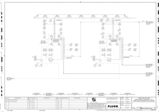 D
4
F
B
A
3
2
1 5 6 8
E
7
C
REV.
APPROVED
CHK.
DES.
REV. DATE REVISION DESCRIPTION
CLIENT
LEAD ENGINEER
SCALE DRAWING NUMBER
CHECK DESIGN CHECK DRAWING
DESIGNED BY DRAWN BY
APPROVAL DATE
APPROVAL DATE
APPROVED
CHK.
DES.
REV. DATE REVISION DESCRIPTION REFERENCE DRAWING No.
1:100
0
1:200
5m
10m
0
5m
10m
15m
20m
1:500
10m
0
20m
30m
40m
50m
1:1000
0
100m
50m
1:20
0
0.5m
1m
1.5m
2m
0
1:25
0.5m
1m
1.5m
1:33
1/3
2.5m
2m
0
1m
2m
3m
0
1:50
1m
2m
3m
4m
5m
CAD FILE NAME: P:0CAD000SPEM**
MODEL UPDATED:
DWG. FILE UPDATED:
MANUAL CHANGES MADE: YES NO YES NO YES NO
PROJECT MANAGER
ENGINEERING MANAGER
AREA PROJECTENGINEER
REFERENCE DRAWINGS
SAFETY SHARE:
APPROVAL DATE
CONTRACT
NO.
SAFETY SHARE :
BA6CVA1.IGR
NOTICE: THIS DRAWING HAS NOT BEEN PUBLISHED AND IS THE SOLE
PROPERTY OF FLUOR AND IS LENT TO THE BORROWER FOR THEIR
CONFIDENTIAL USE ONLY, AND IN CONSIDERATION OF THE LOAN OF THIS
DRAWING, THE BORROWER PROMISES AND AGREES TO RETURN IT UPON
REQUEST AND AGREES THAT IT WILL NOT BE REPRODUCED, COPIED LENT
OR OTHERWISE DISPOSED OF DIRECTLY OR INDIRECTLY, NOR USED FOR
ANY OTHER PURPOSE OTHER THAN WHICH IT IS FURNISHED.
NONE
Apr 2011
240K-C2-
3210
00305 B
LAH
P1
3210
00314
LSL
3210
00314
LAL
3210
00312 B
HSS
RHS
3210
00311 B
HSS
LHS
3210
00312 A
HSS
RHS
3210
00311 A
HSS
LHS
3210
00313 A
SE
3210
00313 A
ST
3210
00313
SDI
H, P1
3210
00315 B
LSH
3210
00315 B
LAH
P1
3210
00313 B
SE
3210
00313 B
ST
3210
00303 A
SE
3210
00303
SDI
H, P1
3210
00304
LAL
3210
00304
LSL
3210
00301 A
HSS
LHS
3210
00305 B
LSH
3210
00302 A
HSS
RHS
3210
00303 A
ST
3210
00302 B
HSS
RHS
3210
00303 B
ST
3210
00303 B
SE
3210
00301 B
HSS
LHS
C2-3210-FE-022
C2-3210-ST-017
C2-3210-ST-043
C2-3210-ST-021
C2-3210-FE-023
C2-3210-ST-018
C2-3210-ST-022
LP1
LP1
DUCTING
3210
00302
HSA
3210
00301
HSA
P1 P1
RHS
LHS
3210
00303 A
SI
3210
00303 B
SI
3210
00312
HSA
3210
00311
HSA
RHS
LHS
P1 P1
3210
00313 B
SI
3210
00313 A
SI
C2-3210-ST-044
DUST
COARSE ORE RECLAIM DUST
COLLECTOR NO. 2,
1917 3200-25J-007
PRIM. CRUSHER PRODUCT
COARSE ORE RECLAIM
CONVEYOR NO. 2,
1918 3200-25J-006
PRIM. CRUSHER PRODUCT
COARSE ORE RECLAIM
CONVEYOR NO. 2,
1919 3200-25J-006
3210-WIC-00610
WEIGHT CONTROL,
C2-3210-CV-023
1920 3200-25J-006
SIZE:
C2-3210-ST-017
STOCKPILE DISCHARGE CHUTE
SIZE:
C2-3210-ST-043
APRON FEEDER DRIBBLE CHUTE
SIZE:
C2-3210-ST-021
COARSE ORE RECLAIM FEEDER DISCHARGE CHUTE
SIZE:
C2-3210-ST-018
STOCKPILE DISCHARGE CHUTE
SIZE:
C2-3210-ST-044
APRON FEEDER DRIBBLE CHUTE
SIZE:
C2-3210-ST-022
COARSE ORE RECLAIM FEEDER DISCHARGE CHUTE
V
V
ES
V
V
V
V
V
ES
V
V
V
ES
ES
V
V
ES
V
V
V
ES
V
AG
KM
LT
ISSUED FOR CLIENT REVIEW
23-Dec-11
B
RP
ISSUED FOR COMBINED REVIEW
23-Jun-11
A
12/23/2011
K.MUNDY
A. GUNSON
T. OH
L. TAMELIN
12/21/2011
10:45:18
AM
WBS: 3210
B
PIPING AND INSTRUMENTATION DIAGRAM
COARSE ORE RECLAIM
3200-25J-003
COARSE ORE RECLAIM SHEET 3 OF 4
3210
00305 A
LAH
P1
3210
00305 A
LSH
3210
00315 A
LSH
3210
00315 A
LAH
P1
A, B A, B A, B A, B
ES
ES
ES
ES
DUCTING DUCTING
C2-3210-DC-017
C2-3210-CV-023
C2-3210-CV-023
BRG
REAR
3210
00382
II
3210
00382
XA
3210
00317
XA
+
A
FAULT
3210
00382 G
TE
3210
00382 H
TE
3210
00382 G
TI
3210
00382 H
TI
AFD
BRG
FRONT
H, P2
HH, P1
BRG
REAR
H, P2
HH, P1
3210
00382
HS
J/SP
BRG
FRONT
BRG
REAR
3210
00381
II
3210
00381
XA
3210
00307
XA
+
A
FAULT
3210
00381 G
TE
3210
00381 H
TE
3210
00381 G
TI
3210
00381 H
TI
AFD
BRG
FRONT
H, P2
HH, P1
BRG
REAR
H, P2
HH, P1
3210
00381
HS
J/SP
BRG
FRONT
T5 T5
SIZE: 1,829 mm
MOTOR: 149.00 kW
C2-3210-FE-022
COARSE ORE RECLAIM APRON FEEDER
SIZE: 1,829mm
MOTOR: 149.00 kW
C2-3210-FE-023
COARSE ORE RECLAIM APRON FEEDER
 