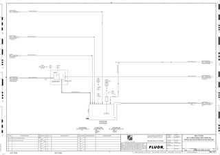 T1
H2S
3510
00281
HS
J/SP
3510
00281
XA
3510
00203
AE
3510
00202
AI
3510
00202
AE
PH
3510
00203
AI
3510
00202
AIT
3510
00203
AIT
H, P2
3510
00281
II
SPENT PROCESS GAS
EQUALIZATION HEADER
2115 3500-25J-003
CU-MO THICKENER U/F
CU-MO CONCENTRATE
THICKENER U/F PUMPS,
1843 3500-25J-001
CU-MO THICKENER U/F
MO ROUGHER ANALYZER,
C2-3520-AZ-601
1881 3500-25J-006
CU-MO THICK. U/F
MO ROUGHER FLOTATION
CELLS
1845 3500-25J-003
VENDOR
H, P2
L, P2
SLOPE
FLUOR FAULT
AG
KM
LT
ISSUED FOR CLIENT REVIEW
22-Dec-11
B
RP
ISSUED FOR COMBINED REVIEW
30-Jun-11
A
12/22/2011
K. MUNDY
A. GUNSON
A. REGNAULT
L. TAMELIN
12/22/2011
2:09:29
PM
WBS: 3510
B
PIPING AND INSTRUMENTATION DIAGRAM
MOLY PLANT
3500-25J-002
MO CONDITIONING AND SAMPLING
SIZE:
MATERIAL:
CAPACITY:
TRIM:
C2-3510-TK-601
MO CONDITIONING TANK
C2-3510-AG-601
14"x10"
C2-3510-TK-601
3510-WR-1290-C1A-4"-N
3510-SL-1402-R1A-14"-N
3510-RS-1055-S1B-1"-N
SIZE:
MATERIAL:
MOTOR:
C2-3510-AG-601
MO CONDITIONING TANK AGITATOR
ES
3510-SL-1404-R1A-14"-N
3510-SL-1398-R1A-10"-N
3510-PG-1004-C1A-10"-N
3510-SL-1403-R1A-3"-N
3510-PG-1003-C1A-4"-N
C2-3510-SA-611
D
4
F
B
A
3
2
1 5 6 8
E
7
C
REV.
APPROVED
CHK.
DES.
REV. DATE REVISION DESCRIPTION
CLIENT
LEAD ENGINEER
SCALE DRAWING NUMBER
CHECK DESIGN CHECK DRAWING
DESIGNED BY DRAWN BY
APPROVAL DATE
APPROVAL DATE
APPROVED
CHK.
DES.
REV. DATE REVISION DESCRIPTION REFERENCE DRAWING No.
1:100
0
1:200
5m
10m
0
5m
10m
15m
20m
1:500
10m
0
20m
30m
40m
50m
1:1000
0
100m
50m
1:20
0
0.5m
1m
1.5m
2m
0
1:25
0.5m
1m
1.5m
1:33
1/3
2.5m
2m
0
1m
2m
3m
0
1:50
1m
2m
3m
4m
5m
CAD FILE NAME: P:0CAD000SPEM**
MODEL UPDATED:
DWG. FILE UPDATED:
MANUAL CHANGES MADE: YES NO YES NO YES NO
PROJECT MANAGER
ENGINEERING MANAGER
AREA PROJECTENGINEER
REFERENCE DRAWINGS
SAFETY SHARE:
APPROVAL DATE
CONTRACT
NO.
SAFETY SHARE :
BA6CVA1.IGR
NOTICE: THIS DRAWING HAS NOT BEEN PUBLISHED AND IS THE SOLE
PROPERTY OF FLUOR AND IS LENT TO THE BORROWER FOR THEIR
CONFIDENTIAL USE ONLY, AND IN CONSIDERATION OF THE LOAN OF THIS
DRAWING, THE BORROWER PROMISES AND AGREES TO RETURN IT UPON
REQUEST AND AGREES THAT IT WILL NOT BE REPRODUCED, COPIED LENT
OR OTHERWISE DISPOSED OF DIRECTLY OR INDIRECTLY, NOR USED FOR
ANY OTHER PURPOSE OTHER THAN WHICH IT IS FURNISHED.
NONE
Apr 2011
240K-C2-
PROCESS WATER
3312 3900-25J-016
C02 GAS
CO2 VAPORIZER,
C2-3510-ZM-527
3316 3500-25J-036
NAHS SOLUTION
NASH INJECTOR NO. 1,
C2-3540-ZM-663
3554 3500-25J-037
3510-PG-1001-CIA-2"-N
C2-3510-PP-005/056
SIZE:
C2-3510-SA-611
MO ROUGHER FEED SAMPLER
 