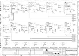 M
3240
02082
HS
3240
02083
XA
3240
02083
HS
ST/SP
3240
02083
II
3240
02082
II
3240
02082
XA
DUST
C2-3240-ST-055
2093 3200-25J-011
FAULT
ST/SP
FAULT
C2-3240-FA-231
TO ATMOSPHERE
AG
KM
LT
ISSUED FOR CLIENT REVIEW
23-Dec-11
B
RP
ISSUED FOR COMBINED REVIEW
23-Jun-11
A
12/23/2011
K.MUNDY
A. GUNSON
T. OH
L.TAMELIN
1/3/2012
1:18:25
PM
WBS: 3240
B
PIPING AND INSTRUMENTATION DIAGRAM
SCREENING BUILDING
3200-25J-020
COARSE ORE SCREEN AREA DUST CONTROL
SIZE:
MOTOR:
C2-3240-ZV-231
COARSE SCREEN DUST COLLECTOR RO. VALVE NO. 1
C2-3240-DC-231
D
4
F
B
A
3
2
1 5 6 8
E
7
C
REV.
APPROVED
CHK.
DES.
REV. DATE REVISION DESCRIPTION
CLIENT
LEAD ENGINEER
SCALE DRAWING NUMBER
CHECK DESIGN CHECK DRAWING
DESIGNED BY DRAWN BY
APPROVAL DATE
APPROVAL DATE
APPROVED
CHK.
DES.
REV. DATE REVISION DESCRIPTION REFERENCE DRAWING No.
1:100
0
1:200
5m
10m
0
5m
10m
15m
20m
1:500
10m
0
20m
30m
40m
50m
1:1000
0
100m
50m
1:20
0
0.5m
1m
1.5m
2m
0
1:25
0.5m
1m
1.5m
1:33
1/3
2.5m
2m
0
1m
2m
3m
0
1:50
1m
2m
3m
4m
5m
CAD FILE NAME: P:0CAD000SPEM**
MODEL UPDATED:
DWG. FILE UPDATED:
MANUAL CHANGES MADE: YES NO YES NO YES NO
PROJECT MANAGER
ENGINEERING MANAGER
AREA PROJECTENGINEER
REFERENCE DRAWINGS
SAFETY SHARE:
APPROVAL DATE
CONTRACT
NO.
SAFETY SHARE :
BA6CVA1.IGR
NOTICE: THIS DRAWING HAS NOT BEEN PUBLISHED AND IS THE SOLE
PROPERTY OF FLUOR AND IS LENT TO THE BORROWER FOR THEIR
CONFIDENTIAL USE ONLY, AND IN CONSIDERATION OF THE LOAN OF THIS
DRAWING, THE BORROWER PROMISES AND AGREES TO RETURN IT UPON
REQUEST AND AGREES THAT IT WILL NOT BE REPRODUCED, COPIED LENT
OR OTHERWISE DISPOSED OF DIRECTLY OR INDIRECTLY, NOR USED FOR
ANY OTHER PURPOSE OTHER THAN WHICH IT IS FURNISHED.
NONE
Apr 2011
240K-C2-
M
3240
02084
HS
3240
02085
XA
3240
02085
HS
ST/SP
3240
02085
II
3240
02084
II
3240
02084
XA
FAULT
ST/SP
FAULT
C2-3240-FA-232
TO ATMOSPHERE
C2-3240-DC-232
M
3240
02086
HS
3240
02087
XA
3240
02087
HS
ST/SP
3240
02087
II
3240
02086
II
3240
02086
XA
FAULT
ST/SP
FAULT
C2-3240-FA-233
TO ATMOSPHERE
C2-3240-DC-233
M
3240
02088
HS
3240
02089
XA
3240
02089
HS
ST/SP
3240
02089
II
3240
02088
II
3240
02088
XA
FAULT
ST/SP
FAULT
C2-3240-FA-234
TO ATMOSPHERE
C2-3240-DC-234
C2-3240-ZV-231 C2-3240-ZV-232 C2-3240-ZV-233 C2-3240-ZV-234
SIZE:
MOTOR:
C2-3240-ZV-232
COARSE SCREEN DUST COLLECTOR RO. VALVE NO. 2
SIZE:
MOTOR:
C2-3240-ZV-233
COARSE SCREEN DUST COLLECTOR RO. VALVE NO. 3
SIZE:
MOTOR:
C2-3240-ZV-234
COARSE SCREEN DUST COLLECTOR RO. VALVE NO. 4
SIZE:
MATERIAL:
MOTOR:
C2-3240-DC-232
COARSE SCREEN DUST COLLECTOR NO. 2
SIZE:
MATERIAL:
MOTOR:
C2-3240-DC-233
COARSE SCREEN DUST COLLECTOR NO. 3
SIZE:
MATERIAL:
MOTOR:
C2-3240-DC-234
COARSE SCREEN DUST COLLECTOR NO. 4
SIZE:
C2-3240-FA-232
COARSE SCREEN DUST COLLECTOR FAN NO. 2
SIZE:
C2-3240-FA-233
COARSE SCREEN DUST COLLECTOR FAN NO. 3
SIZE:
C2-3240-FA-234
COARSE SCREEN DUST COLLECTOR FAN NO. 4
M
3240
02092
HS
3240
02093
XA
3240
02093
HS
ST/SP
3240
02093
II
3240
02092
II
3240
02092
XA
FAULT
ST/SP
FAULT
C2-3240-FA-042
TO ATMOSPHERE
SIZE:
MOTOR:
C2-3240-ZV-042
COARSE SCREEN DUST COLLECTOR RO. VALVE NO. 5
C2-3240-DC-042
M
3240
02094
HS
3240
02095
XA
3240
02095
HS
ST/SP
3240
02095
II
3240
02094
II
3240
02094
XA
FAULT
ST/SP
FAULT
C2-3240-FA-043
TO ATMOSPHERE
C2-3240-DC-043
M
3240
02096
HS
3240
02097
XA
3240
02097
HS
ST/SP
3240
02097
II
3240
02096
II
3240
02096
XA
FAULT
ST/SP
FAULT
C2-3240-FA-044
TO ATMOSPHERE
C2-3240-DC-044
M
3240
02098
HS
3240
02099
XA
3240
02099
HS
ST/SP
3240
02099
II
3240
02098
II
3240
02098
XA
FAULT
ST/SP
FAULT
C2-3240-FA-045
TO ATMOSPHERE
C2-3240-DC-045
C2-3240-ZV-042 C2-3240-ZV-043 C2-3240-ZV-044 C2-3240-ZV-045
SIZE:
MOTOR:
C2-3240-ZV-043
COARSE SCREEN DUST COLLECTOR RO. VALVE NO. 6
SIZE:
MOTOR:
C2-3240-ZV-044
COARSE SCREEN DUST COLLECTOR RO. VALVE NO. 7
SIZE:
MOTOR:
C2-3240-ZV-045
COARSE SCREEN DUST COLLECTOR RO. VALVE NO. 8
SIZE:
MATERIAL:
MOTOR:
C2-3240-DC-043
COARSE SCREEN DUST COLLECTOR NO. 6
SIZE:
MATERIAL:
MOTOR:
C2-3240-DC-044
COARSE SCREEN DUST COLLECTOR NO. 7
SIZE:
MATERIAL:
MOTOR:
C2-3240-DC-045
COARSE SCREEN DUST COLLECTOR NO. 8
SIZE:
C2-3240-FA-043
COARSE SCREEN DUST COLLECTOR FAN NO. 6
SIZE:
C2-3240-FA-044
COARSE SCREEN DUST COLLECTOR FAN NO. 7
SIZE:
C2-3240-FA-045
COARSE SCREEN DUST COLLECTOR FAN NO. 8
SIZE:
C2-3240-FA-231
COARSE SCREEN DUST COLLECTOR FAN NO. 1
SIZE:
MATERIAL:
MOTOR:
C2-3240-DC-231
COARSE SCREEN DUST COLLECTOR NO. 1
SIZE:
MATERIAL:
MOTOR:
C2-3240-DC-042
COARSE SCREEN DUST COLLECTOR NO. 5
SIZE:
C2-3240-FA-042
COARSE SCREEN DUST COLLECTOR FAN NO. 5
TERTIARY CRUSHER SURGE
BIN FEED CONVEYOR NO. 1,
3434 3200-25J-025
TERTIARY CRUSHER SURGE
BIN FEED CONVEYOR NO. 1,
3435 3200-25J-025
TERTIARY CRUSHER SURGE
BIN FEED CONVEYOR NO. 1,
3436 3200-25J-025
TERTIARY CRUSHER SURGE
BIN FEED CONVEYOR NO. 1,
3437 3200-25J-025
TERTIARY CRUSHER SURGE
BIN FEED CONVEYOR NO. 2,
3438 3200-25J-026
TERTIARY CRUSHER SURGE
BIN FEED CONVEYOR NO. 2,
3439 3200-25J-026
TERTIARY CRUSHER SURGE
BIN FEED CONVEYOR NO. 2,
3440 3200-25J-026
TERTIARY CRUSHER SURGE
BIN FEED CONVEYOR NO. 2,
3441 3200-25J-026
C2-3240-CV-031
C2-3240-CV-031
C2-3240-CV-031
C2-3240-CV-031
C2-3240-CV-041
C2-3240-CV-041
C2-3240-CV-041
C2-3240-CV-041
DUST
C2-3240-ST-056
2094 3200-25J-012
DUST
C2-3240-ST-057
2095 3200-25J-013
DUST
C2-3240-ST-058
2096 3200-25J-014
DUST
C2-3240-ST-091
3239 3200-25J-015
DUST
C2-3240-ST-092
2099 3200-25J-016
DUST
C2-3240-ST-093
3245 3200-25J-021
DUST
C2-3240-ST-094
2101 3200-25J-022
DUST
C2-3240-ST-061
4172 3200-25J-011
DUST
C2-3240-ST-062
4173 3200-25J-012
DUST
C2-3240-ST-063
3429 3200-25J-013
DUST
C2-3240-ST-064
3430 3200-25J-014
DUST
C2-3240-ST-115
3991 3200-25J-015
DUST
C2-3240-ST-116
3993 3200-25J-016
DUST
C2-3240-ST-117
3995 3200-25J-021
DUST
C2-3240-ST-118
3997 3200-25J-022
DUST
C2-3240-ST-071
3982 3200-25J-011
DUST
C2-3240-ST-072
3984 3200-25J-012
DUST
C2-3240-ST-073
3987 3200-25J-013
DUST
C2-3240-ST-074
3989 3200-25J-014
DUST
C2-3240-ST-111
3992 3200-25J-015
DUST
C2-3240-ST-112
3994 3200-25J-016
DUST
C2-3240-ST-113
3996 3200-25J-021
DUST
C2-3240-ST-114
3998 3200-25J-022
DUST
DUST CONTROL POINT
C2-3230-SV-028
4177 3200-25J-076
AP AP AP
AP
AP
AP
AP
AP
VENDOR VENDOR VENDOR VENDOR
VENDOR VENDOR VENDOR VENDOR
PLANT AIR
DISTRIBUTION
2987 3200-25J-017
C2-3240-DC-231
3220-AP-16741-C1A-2"-N
C2-3240-DC-232
C2-3240-DC-233
C2-3240-DC-234
C2-3240-DC-042
C2-3240-DC-043
C2-3240-DC-044
C2-3240-DC-045
NOTE 1
NOTES:
1. PLANT AIR TO DISTRIBUTE TO DUST COLLECTORS DETAILS TBD.
3240
02001
PDAH 3240
02002
PDAH
3240
02003
PDAH
3240
02004
PDAH
3240
02011
PDAH
3240
02012
PDAH
3240
02013
PDAH
3240
02014
PDAH
DUST
DUST COLLECTOR POINTS
C2-3230-ST-076
1967 3200-25J-074
DUST
DUST CONTROL POINT
C2-3230-CV-018
3257 3200-25J-075
DUST
C2-3230-ST-075
1361 3200-25J-073
 