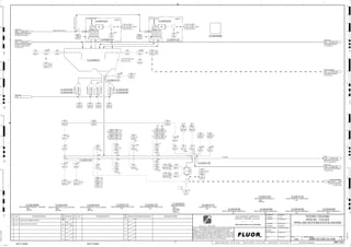 M
T5
RHS
LHS
LHS
RHS
AIR
CANNON
AIR
CANNON
3230
04826 A
TI HH, P2
H, P1
3230
04838 B
KL
3230
04835 A
LSH
3230
04823
SI
3230
04892 G
TE
3230
04819
PDAH
3230
04836
LI
3230
04881
XA
3230
04824
ZSHH
A,B
3230
04827 A
TI
3230
04823 B
SE
C,D
3230
04827 B
TI
HH, P1
H,P2
3230
04836 A
LI
3230
04825
ZAH
P1
3230
04835 A
LAH P1
3230
04823
SDI
3230
04823 A
SI
3230
04892 H
TE
3230
04825
ZSHH
3230
04821
HSA
3230
04881
HS
3230
04881
II
3230
04817
LSL
3230
04816 A
LI
3230
04826 B
TI
HH, P1
H,P2
3230
04823 B
ST
3230
04824
ZAH
3230
04823 A
SE
3230
04823 A
ST
3230
04827 B
TE
RHS
C,D
RHS
3230
04818 B
KL
3230
04828 B
XS
3230
04816
LT
3230
04892 G
TI
BRG
FRONT
H,P2
HH,P1
3200
04824
ZAH
3230
04816
LIC
3230
04892
XA FAULT
3230
04821
HSS
3230
04836
LE
3230
04826 A
TE
3230
04892 H
TI
C,D
BRG
REAR
H,P2
HH,P1
3230
04818 A
KL
3230
04826 B
TE
3230
04825
ZSHH
3230
04827 A
TE
3230
04822
HSS
3230
04836
LT
3230
04892
II
3230
04822
HSA
3230
04824
ZSHH
3230
04825
ZAH
3230
04828
XA
3230
04816
LE
3230
04828 A
XS
A,B
3230
04838 A
KL
AIR
CANNON
3230
04817
LAL
P1
HPGR FEED
HPGR FEED CONVEYOR NO.1,
C2-3230-CV-050
1358 3200-25J-049
HPGR DISCHARGE
HPGR SPEED CONTROL,
C2-3230-CR-015
1362 3200-25J-049
HPGR FEED
TERTIARY CRUSHER SURGE
BIN FEED CONVEYOR NO.1,
1816 3200-25J-025
DUST
HPGR DUST COLLECTOR
NO.1, C2-3230-DC-041
1356 3200-25J-064
CONVEYOR WEIGHT
HPGR FEED CONTROL,
C2-3230-CV-050
1825
3200-25J-049
HPGR FEED
HPGR SURGE BIN NO.2,
C2-3230-BN-032
2027 3200-25J-050
LHS
H,P2
HH,P1
L, P2
C2-3240-CV-031
RHS
PID 3200-25J-050
LHS
C,D
RHS
P1
A,B
A,B
RHS
P2
A,B
A,B
LHS
RHS
ST/SP
LHS
P1
A,B
A-D
TO BE CONTINUED ON
AIR
CANNON
TEAR
FAULT
HH, P2
H, P1
LHS
H,P2
HH,P1
L, P2
A,B
LHS
P2
A,B
DUCTING
C2-3230-FA-071
C2-3230-ST-181
C2-3230-AV-001 C2-3230-AV-003
3230
04831
XA
+
C2-3230-ST-161
C2-3230-AV-004
C2-3230-DC-071
C2-3230-AV-002
C2-3230-FE-051
C2-3230-BN-031
TO ATMOSPHERE
SIZE:
C2-3230-ST-161
HPGR FEEDER NO. 1 SKIRT
SIZE:
MATERIAL:
CAPACITY:
TRIM:C1A
C2-3230-BN-031
HPGR SURGE BIN NO.1
ES
SIZE:
C2-3230-DC-071
HPGR FEED BIN DUST COLLECTOR
SIZE:
C2-3230-AV-001
HPGR SURGE BIN AIR CANNON NO. 1
ES
SIZE:
C2-3230-AV-004
HPGR SURGE BIN AIR CANNON NO. 4
3220-AP-1091-C1A-2"-N
SIZE:
C2-3230-ST-181
HPGR FEEDER NO. 1 HEAD CHUTE
ES
ES
ES
SIZE:
C2-3230-AV-003
HPGR SURGE BIN AIR CANNON NO. 3
SIZE:
C2-3230-AV-002
HPGR SURGE BIN AIR CANNON NO. 2
AG
KM
LT
ISSUED FOR CLIENT REVIEW
23-Dec-11
B
RP
ISSUED FOR COMBINED REVIEW
23-Jun-11
A
12/23/2011
K.MUNDY
A.GUNSON
T. OH
L.TAMELIN
1/3/2012
2:13:09
PM
WBS: 3230
B
PIPING AND INSTRUMENTATION DIAGRAM
TERTIARY CRUSHING
3200-25J-048
HPGR NO. 1 FEEDER
D
4
F
B
A
3
2
1 5 6 8
E
7
C
REV.
APPROVED
CHK.
DES.
REV. DATE REVISION DESCRIPTION
CLIENT
LEAD ENGINEER
SCALE DRAWING NUMBER
CHECK DESIGN CHECK DRAWING
DESIGNED BY DRAWN BY
APPROVAL DATE
APPROVAL DATE
APPROVED
CHK.
DES.
REV. DATE REVISION DESCRIPTION REFERENCE DRAWING No.
1:100
0
1:200
5m
10m
0
5m
10m
15m
20m
1:500
10m
0
20m
30m
40m
50m
1:1000
0
100m
50m
1:20
0
0.5m
1m
1.5m
2m
0
1:25
0.5m
1m
1.5m
1:33
1/3
2.5m
2m
0
1m
2m
3m
0
1:50
1m
2m
3m
4m
5m
CAD FILE NAME: P:0CAD000SPEM**
MODEL UPDATED:
DWG. FILE UPDATED:
MANUAL CHANGES MADE: YES NO YES NO YES NO
PROJECT MANAGER
ENGINEERING MANAGER
AREA PROJECTENGINEER
REFERENCE DRAWINGS
SAFETY SHARE:
APPROVAL DATE
CONTRACT
NO.
SAFETY SHARE :
BA6CVA1.IGR
NOTICE: THIS DRAWING HAS NOT BEEN PUBLISHED AND IS THE SOLE
PROPERTY OF FLUOR AND IS LENT TO THE BORROWER FOR THEIR
CONFIDENTIAL USE ONLY, AND IN CONSIDERATION OF THE LOAN OF THIS
DRAWING, THE BORROWER PROMISES AND AGREES TO RETURN IT UPON
REQUEST AND AGREES THAT IT WILL NOT BE REPRODUCED, COPIED LENT
OR OTHERWISE DISPOSED OF DIRECTLY OR INDIRECTLY, NOR USED FOR
ANY OTHER PURPOSE OTHER THAN WHICH IT IS FURNISHED.
NONE
Apr 2011
240K-C2-
AFD
SIZE:
MOTOR:
C2-3230-FE-051
HPGR CRUSHER FEEDER NO. 1
SIZE:
MOTOR:
C2-3230-FA-071
HPGR FEED BIN DUST COLLECTOR FAN
C2-3230-ZM-068
SIZE:
MOTOR:
C2-3230-ZM-068
SPILE BAR INSERTION UNIT - CRUSHING
V
V
V V V
V
3230
04825
ZSH
3230
04824
ZSH
V
V
V
V
3230
04824
ZAHH
3230
04825
ZAHH
P1
P1
LHS
RHS
V
V
V
V
3230
04825
ZSH
3230
04824
ZSH
3230
04825
ZAHH
3230
04824
ZAHH
V
V
V
V
P1
P1
P2 P2 V
V
V V
3230
04835 B
LSH
3230
04835 B
LAH P1
ES
M
3230
04883
XA
3230
04883
HS
3230
04883
II
ST/SP
FAULT
C2-3230-DC-072
TO ATMOSPHERE
C2-3230-FA-072
SIZE:
C2-3230-DC-072
HPGR FEED BIN DUST COLLECTOR
SIZE:
MOTOR:
C2-3230-FA-072
HPGR FEED BIN DUST COLLECTOR FAN
3230-AP-1294-C1A-2"-N
PLANT AIR
GRINDING AREA PLANT AIR
DISTRIBUTION HEADER
2995 3200-25J-017
PLANT AIR
4153
VENDOR
VENDOR
3230
04820
PDAH
ES
 