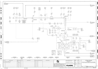 D
4
F
B
A
3
2
1 5 6 8
E
7
C
REV.
APPROVED
CHK.
DES.
REV. DATE REVISION DESCRIPTION
CLIENT
LEAD ENGINEER
SCALE DRAWING NUMBER
CHECK DESIGN CHECK DRAWING
DESIGNED BY DRAWN BY
APPROVAL DATE
APPROVAL DATE
APPROVED
CHK.
DES.
REV. DATE REVISION DESCRIPTION REFERENCE DRAWING No.
1:100
0
1:200
5m
10m
0
5m
10m
15m
20m
1:500
10m
0
20m
30m
40m
50m
1:1000
0
100m
50m
1:20
0
0.5m
1m
1.5m
2m
0
1:25
0.5m
1m
1.5m
1:33
1/3
2.5m
2m
0
1m
2m
3m
0
1:50
1m
2m
3m
4m
5m
CAD FILE NAME: P:0CAD000SPEM**
MODEL UPDATED:
DWG. FILE UPDATED:
MANUAL CHANGES MADE: YES NO YES NO YES NO
PROJECT MANAGER
ENGINEERING MANAGER
AREA PROJECTENGINEER
REFERENCE DRAWINGS
SAFETY SHARE:
APPROVAL DATE
CONTRACT
NO.
SAFETY SHARE :
BA6CVA1.IGR
NOTICE: THIS DRAWING HAS NOT BEEN PUBLISHED AND IS THE SOLE
PROPERTY OF FLUOR AND IS LENT TO THE BORROWER FOR THEIR
CONFIDENTIAL USE ONLY, AND IN CONSIDERATION OF THE LOAN OF THIS
DRAWING, THE BORROWER PROMISES AND AGREES TO RETURN IT UPON
REQUEST AND AGREES THAT IT WILL NOT BE REPRODUCED, COPIED LENT
OR OTHERWISE DISPOSED OF DIRECTLY OR INDIRECTLY, NOR USED FOR
ANY OTHER PURPOSE OTHER THAN WHICH IT IS FURNISHED.
NONE
Apr 2011
240K-C2-
3230
06303 A
ST
3230
06303 A
SE
3230
06307 B
TE
HH, P1
H, P2
3230
06309
NA
P1
3230
06309
NS
3230
36381 H
TI
3230
36381 G
TE
3230
36381 G
TI
BRG
FRONT
H, P2
HH, P1
3230
36381 H
TE
BRG
REAR
H, P2
HH, P1
3230
36382 H
TE
3230
36382 G
TE
3230
36382 G
TI
3230
36382 H
TI
BRG
FRONT
H, P2
HH, P1
3230
06315 B
LAH
3230
06306 B
TI HH, P1
H, P2
3230
06306 B
TE
3230
06304
ZAH
RHS
P2
3230
06303 B
ST
3230
06302
HSA
3230
06315 B
LSH
3230
06303 B
SE
3230
06301
HSA
3230
06301
HSS
3230
06305
ZSHH
3230
06302
HSS
RHS
A,B
3230
06305
ZSH
3230
06303
SDI
3230
06308 B
XS
3230
06304
ZSHH
3230
06308 A
XS
3230
06304
ZSH
A,B
3230
06303 B
SI
3230
06317
LIC
3230
06307 A
TI
3230
06303 A
SI
3230
06307 A
TE
HH, P1
H, P2
3230
06307 B
TI
3230
06310
WIC
H, P2
HH, P2
L, P2
LL, P2
3230
06306 A
TI HH, P1
H, P2
3230
06306 A
TE
A-B
3230
06310
WIT
3230
06317
LE
3230
06305
ZAH 3230
06310
WE
3230
06331
AI
3230
06331
AT
A,B
LHS
P2
H, P1
P1
P1
LHS
A,B
I
M
A
G
E
BRG
REAR
H, P2
HH, P1
LHS
RHS LHS
RHS
LHS
A-B
P1
RHS
A,B
C2-3230-CV-057
C2-3230-ST-254
C2-3230-CR-028
C2-3230-ST-228
C2-3230-SL-064
C2-3230-ST-234
C2-3230-MD-038
C2-3230-ST-214
C2-3230-DV-038
VENDOR
TEAR
3230
06317
LIT
DUCTING
VENDOR
VENDOR
MOTOR CONTROL SYSTEM
CRUSHER LUBRICATION
AND COOLING SYSTEM
3230
36383
II
3230
36383
XA
3230
36383
HS
FAULT
J/SP
SIZE:
MATERIAL:
MOTOR:
C2-3230-CV-057
CR-028 FEED CONVEYOR
SIZE:
C2-3230-DV-038
CR-028 FEED DIVERTER DRIVE
SIZE:
C2-3230-ST-234
CR-028 FEED CHUTE
SIZE:
C2-3230-ST-254
CR-028 DISCHARGE CHUTE
SIZE:
C2-3230-SL-064
CR-028 FEED CONVEYOR BELT SCALE
SIZE:
C2-3230-MD-038
CR-028 FEED METAL DETECTOR
SIZE:
C2-3230-ST-228
CR-028 FEED CONVEYOR HEAD CHUTE
SIZE:
C2-3230-ST-214
CR-028 DIVERTER CHUTE
SIZE:
C2-3230-CR-028
HPGR NO.8
P.O NO.:
VENDOR DWG NO.:
VENDOR:
P.O NO.:
VENDOR DWG NO.:
VENDOR:
3230
06310
SE
3230
36382
II
3230
36382
XA
3230
36382
HS
FAULT
J/SP
AFD
3230
36381
II
3230
36381
XA
3230
36381
HS
FAULT
J/SP
AFD
FC
V1
3230
06381
II
3230
06381
XA
3230
06381
HS
FAULT
J/SP
3230
06308
XA
P1
RHS
LHS
3230
06315 B
LE
3230
06315 A
LAH
3230
06315 A
LSH
P1
3230
06315 A
LE
TER CRUSHER PRODUCT
CR-028 DISCHARGE
CONVEYOR, C2-3230-CV-027
1966 3200-25J-074
3230-LIC-06216
BIN LEVEL CONTROL,
C2-3230-BN-038
2109
3200-25J-062
DUST
HPGR DUST COLLECTOR,
C2-3230-DC-192
2110 3200-25J-064
HPGR FEED
HPGR CRUSHER FEEDER
NO.8, C2-3230-FE-064
2111 3200-25J-062
CRUSHER FEED
HPGR FEED CONTROL,
C2-3230-FE-064
2113
3200-25J-062
T1
T3
T3
ES
ES
ES
V
V
ES
ES
V
ES
V
ES
AG
KM
LT
ISSUED FOR CLIENT REVIEW
23-Dec-11
B
RP
ISSUED FOR COMBINED REVIEW
23-Jun-11
A
12/23/2011
K. MUNDY
A. GUNSON
T. OH
L. TAMELIN
1/3/2012
10:37:26
AM
WBS: 3230
B
PIPING AND INSTRUMENTATION DIAGRAM
TERTIARY CRUSHING
3200-25J-063
HPGR NO. 8
LHS
RHS
A,B
V
V
V V
V
V V
V
3230
06304
ZAHH
3230
06305
ZAHH
A,B A,B
P1 P1
V
3230
06321
VE
3230
06321
VT
3230
06321
VI
3230
06322
LE
3230
06322
LSL
3230
06322
LA
3230
06323
TE
3230
06323
TI
V
V
V V
V
L, P2
T3
H, P2
HH, P1
GEAR
REDUCER
H, P2
HH, P1
ES
V
VENDOR
DUST
HPGR DUST COLLECTOR,
C2-3230-DC-193
4186 3200-25J-064
HPGR FEED BYPASS
C2-3230-CV-027
4231 3200-25J-074
DUST
HPGR DUST COLLECTOR,
C2-3230-DC-191
4248 3200-25J-064
AFD
 