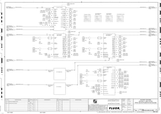 D
4
F
B
A
3
2
1 5 6 8
E
7
C
REV.
APPROVED
CHK.
DES.
REV. DATE REVISION DESCRIPTION
CLIENT
LEAD ENGINEER
SCALE DRAWING NUMBER
CHECK DESIGN CHECK DRAWING
DESIGNED BY DRAWN BY
APPROVAL DATE
APPROVAL DATE
APPROVED
CHK.
DES.
REV. DATE REVISION DESCRIPTION REFERENCE DRAWING No.
1:100
0
1:200
5m
10m
0
5m
10m
15m
20m
1:500
10m
0
20m
30m
40m
50m
1:1000
0
100m
50m
1:20
0
0.5m
1m
1.5m
2m
0
1:25
0.5m
1m
1.5m
1:33
1/3
2.5m
2m
0
1m
2m
3m
0
1:50
1m
2m
3m
4m
5m
CAD FILE NAME: P:0CAD000SPEM**
MODEL UPDATED:
DWG. FILE UPDATED:
MANUAL CHANGES MADE: YES NO YES NO YES NO
PROJECT MANAGER
ENGINEERING MANAGER
AREA PROJECTENGINEER
REFERENCE DRAWINGS
SAFETY SHARE:
APPROVAL DATE
CONTRACT
NO.
SAFETY SHARE :
BA6CVA1.IGR
NOTICE: THIS DRAWING HAS NOT BEEN PUBLISHED AND IS THE SOLE
PROPERTY OF FLUOR AND IS LENT TO THE BORROWER FOR THEIR
CONFIDENTIAL USE ONLY, AND IN CONSIDERATION OF THE LOAN OF THIS
DRAWING, THE BORROWER PROMISES AND AGREES TO RETURN IT UPON
REQUEST AND AGREES THAT IT WILL NOT BE REPRODUCED, COPIED LENT
OR OTHERWISE DISPOSED OF DIRECTLY OR INDIRECTLY, NOR USED FOR
ANY OTHER PURPOSE OTHER THAN WHICH IT IS FURNISHED.
NONE
Apr 2011
240K-C2-
3230
37711
XS
3230
37711
XL
3230
37712
XS
3230
37712
XL
3230
37713
LAH
3230
37714
PAH
3230
37715
XS
3230
37715
XL
3230
37716
SI
3230
37717
SI
3230
37718
VI
3230
37719
LAHH
3230
37701
TI
3230
37702
TI
3230
37703
TI
3230
37704
TI
3230
37705
ZA
3230
37706
ZA
3230
37707
ZA
3230
37708
ZA
3230
37709
ZI
3230
37710
ZI
P2
P2
P2
H, P2
HH, P2
H, P2
H, P2
H, P2
GUIDE RAIL
LUBE
BEARING
LUBE
LUBE OIL
TANK
BEARING
LUBE
BEARING LUBE
SYSTEM MAIN
FIXED ROOL
MOVABLE ROLL
GEAR BOX
FEED
MOVABLE ROLL
LEFT
FIXED ROLL
LEFT
MOVABLE ROLL
RIGHT
FIXED ROLL
RIGHT
MOVABLE ROLL
LEFT
MOVABLE ROLL
LEFT
MOVABLE ROLL
LEFT
MOVABLE ROLL
RIGHT
MOVABLE ROLL
RIGHT
MOVABLE ROLL
RIGHT
T1
T1
3230
37914
PA
3230
37919
JDAH
3230
37917
SI
3230
37901
TI
P2
H, P2
3230
37902
TI H, P2
3230
37903
TI H, P2
3230
37904
TI H, P2
3230
37905
TI H, P2
3230
37906
TI H, P2
3230
37907
TI H, P2
3230
37908
ZAH
3230
37909
ZAH
3230
37910
XL
3230
37910
XS
3230
37913
PDAH
LUBE OIL
PUMP
LUBE OIL
PRESSURE
FIXED ROLL
MOTOR
FIXED/MOVABLE
ROLL POWER
MOTOR SPEED
OIL SUMP
MOTOR
BEARING
GEAR BOX
BEARING
MOTOR
BEARING
MOTOR
WINDING
MOTOR
WINDING
MOTOR
WINDING
MOTOR
COUPLING
MOTOR
COUPLING
GEAR LUBE
OIL
LUBE OIL
FILTER
3230
37981
II
3230
37981
XA
3230
37981
HS
J/SP
3230
37982
II
3230
37982
XA
3230
37982
HS
J/SP
T1
T1
3230
37814
PA
3230
37818
ZI
3230
37819
ZI
3230
37801
TI H, P2
3230
37802
TI H, P2
3230
37803
TI H, P2
3230
37804
TI H, P2
3230
37805
TI H, P2
3230
37806
TI H, P2
3230
37807
TI H, P2
3230
37808
ZAH
3230
37809
ZAH
3230
37810
XL
3230
37810
XS
3230
37813
PDAH
LUBE OIL
PUMP
LUBE OIL
PRESSURE
FIXED ROLL
MOTOR
MOVABLE ROLL
LEFT POSITION
MOTOR SPEED
OIL SUMP
MOTOR
BEARING
GEAR BOX
BEARING
MOTOR
BEARING
MOTOR
WINDING
MOTOR
WINDING
MOTOR
WINDING
MOTOR
COUPLING
MOTOR
COUPLING
GEAR LUBE
OIL
LUBE OIL
FILTER
3230
37881
II
3230
37881
XA
3230
37881
HS
J/SP
3230
37882
II
3230
37882
XA
3230
37882
HS
J/SP
T1
T1
3230
38014
PI
3230
38015
PI
3230
38016
XS
3230
38016
XL
3230
38018
XS
3230
38018
XL
3230
38017
PAH
3230
38019
PDAH
3230
38013
PDAH
3230
38001
LAL
3230
38002
LAH
3230
06865
XL
3230
06865
XS
3230
38003
XL
3230
38003
XS
3230
38004
XL
3230
38004
XS
3230
06866
XL
3230
06866
XS
3230
06867
XL
3230
06867
XS
3230
06868
XL
3230
06868
XS
3230
06869
XL
3230
06869
XS
3230
38010
TI
3230
37817
SI
MOVABLE ROLL
RIGHT POSITION
H, P2
P2
P2
P2
P2
H, P2
H, P2
P2
A-B
HYDRAULIC SYST.
LEFT
HYDRAULIC SYST.
RIGHT
HYDRAULIC
PUMP A
HYDRAULIC
PUMP B
SOLENOID Y2
OIL FILTER
SOLENOID Y1
OIL FILTER LEFT
OIL FILTER RIGHT
OIL TANK
OIL TANK
SOLENOID Y4
BLOCK VALVE
SOLENOID Y8
SOLENOID Y11
SOLENOID Y3
SOLENOID Y9
BLOCK VALVE
HYDRAULIC
OIL TEMP.
3230
38082
II
3230
38082
XA
3230
38082
HS
J/SP
3230
38081
II
3230
38081
XA
3230
38081
HS
J/SP
3230-AI-1121-G1A-1/2"-N 1/2"x1/4"
3"x2"
3230-WF-1286-C1A-2"-N
CR-018 ROLL CONTROLS
CR-018 FIXED ROLL
DRIVE CONTROLS
CR-018 MOVABLE ROLL
DRIVE CONTROLS
CR-018 HYDRAULIC
SYSTEM
P.O NO.:
VENDOR DWG NO.:
VENDOR:
P.O NO.:
VENDOR DWG NO.:
VENDOR:
P.O NO.:
VENDOR DWG NO.:
VENDOR:
P.O NO.:
VENDOR DWG NO.:
VENDOR:
CR-018 ROLL CONTROLS
CR-018 MOVABLE ROLL
DRIVE CONTROLS
CR-018 FIXED ROLL
DRIVE CONTROLS CR-018 HYDRAULIC SYSTEM
AFD - MOVABLE ROLL
AFD - FIXED ROLL
HOSE BY VENDOR
32 MM ID
HOSE BY VENDOR
32 MM ID
HOSE BY VENDOR
32 MM ID
HOSE BY VENDOR
32 MM ID
INSTRUMENT AIR
3112 3900-25J-022
CLOSED LOOP CWS
HEADER
3113 3200-25J-083
CLOSED LOOP CWR
HEADER
3114 3200-25J-084
AG
KM
LT
ISSUED FOR CLIENT REVIEW
23-Dec-11
B
RP
ISSUED FOR COMBINED REVIEW
19-Jul-11
A
12/23/2011
K.MUNDY
A.GUNSON
T. OH
L.TAMELIN
12/23/2011
2:54:29
PM
WBS: 3230
B
PIPING AND INSTRUMENTATION DIAGRAM
TERTIARY CRUSHING
3200-25J-068
HPGR NO. 4 LUBE SYSTEM
FAULT
FAULT FAULT
FAULT
FAULT
FAULT
3230
38025
XA COMMON ALARM
3230
37825
XA COMMON ALARM
3230
37925
XA COMMON ALARM
3230
37925
XA COMMON ALARM
H, P2
CLOSED LOOP CWS
HEADER
4046 3200-25J-083
CLOSED LOOP CWS
HEADER
4041 3200-25J-083
CLOSED LOOP CWS
HEADER
4043 3200-25J-083
CLOSED LOOP CWS
HEADER
4042 3200-25J-083
CLOSED LOOP CWS
HEADER
4047 3200-25J-083
CLOSED LOOP CWR
HEADER
4040 3200-25J-084
CLOSED LOOP CWR
HEADER
4039 3200-25J-084
CLOSED LOOP CWR
HEADER
4045 3200-25J-084
CLOSED LOOP CWR
HEADER
4044 3200-25J-084
CLOSED LOOP CWR
HEADER
4048 3200-25J-084
3200-WF-1280-C1A-2"-N
3200-WF-1281-C1A-2"-N
3200-WF-1185-C1A-3"-N
3200-WF-1283-C1A-2"-N
3200-WF-1284-C1A-1-1/2"-N
3200-WF-1282-C1A-1-1/2"-N
3230-WF-1288-C1A-1-1/2"-N
3230-WF-1291-C1A-1-1/2"-N
3230-WF-1287-C1A-2"-N
3230-WF-1286-C1A-2"-N
3230-WF-1289-C1A-2"-N
3230-WF-1290-C1A-2"-N
 