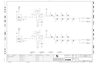 TO DRAIN
BY VENDOR
TO DRAIN
BY VENDOR
3100
00380
HS
J/SP
3100
00380
XA
3100
00380
II
3100
00301
PI
3100
00302
PIT
3100
00302
PI
3100
00311
PI
3100
00312
PI
3100
00312
PIT
3100
00390
HS
J/SP
3100
00390
XA
3100
00390
II
TO
ATM
TO
ATM
DISCHARGE
PRESSURE @
MAXIMUM 758 KPA (G)
OPERATING 690 KPA (G)
MINIMUM 620 KPA (G)
FAULT
SET @
862.00 KPA (G)
VENDOR SUPPLY
AUTO
DRAIN
DIRT POCKET
L, P2
DISCHARGE
PRESSURE @
MAXIMUM 758 KPA (G)
OPERATING 690 KPA (G)
MINIMUM 620 KPA (G)
SET @
862.00 KPA (G)
VENDOR SUPPLY
AUTO
DRAIN
FAULT
L, P2
DIRT POCKET
C2-3110-CO-002
C2-3110-VS-001
C2-3110-VS-002
SIZE:
MOTOR:
C2-3110-CO-001
PRIMARY CRUSHER AIR COMPRESSOR
SIZE:
MOTOR:
C2-3110-CO-002
PRIMARY CRUSHER AIR COMPRESSOR
3100
00311
PSV
+
BU
1/2" BA
V
V
V
V
3110-AP-1017-C1A-1"-N
3110-AP-1016-C1A-4"-N
C2-3110-CO-001
CH
1" BA
1" BA
1" BA
1" BA
V
V
1" BA
1" BA
1/2"
3100-AP-1025-C1A-1"-N
1" BA
BA
DRAIN
1" BA
3"x2"
BU
3110-AP-1024-C1A-1"-N
3110-AP-1014-C1A-3"-N
3110-AP-1023-C1A-1"-N
3110-AP-1022-C1A-1"-N
3110-AP-1021-C1A-1"-N
3110-AP-1020-C1A-1"-N
3110-AP-1019-C1A-1"-N
1" BA 1" BA 1" BA
CH-2130
3110-AP-1004-C1A-1"-N
3110-AP-1006-C1A-1"-N
3110-AP-1007-C1A-1"-N
3110-AP-1008-C1A-1"-N
3110-AP-1009-C1A-1"-N
3110-AP-1010-C1A-1"-N
3110-AP-1011-C1A-1"-N
3110-AP-1012-C1A-1"-N
AG
GV
LT
ISSUED FOR CLIENT REVIEW
19-Dec-11
B
RP
ISSUED FOR COMBINED REVIEW
08-Jul-11
A
12/19/2011
G. VICENTIJEVIC
A. GUNSON
T. OH
L. TAMELIN
12/19/2011
9:57:04
AM
WBS: 3100
B
PIPING AND INSTRUMENTATION DIAGRAM
PRIMARY CRUSHING AND ORE HANDLING
3100-25J-003
PLANT AIR
V
DRAIN
V
V
V
V 3100
00301
PSV
+
V
BA
1/2"
1/2" BA
3110-AP-1003-C1A-4"-N
3110-AP-1001-C1A-3"-N
BU
BU
3"x2"
1" BA 1" BA 1" BA 1" BA
1" BA
SIZE:
C2-3110-VS-001
PRIMARY CRUSHER AIR RECEIVER
SIZE:
C2-3110-VS-002
PRIMARY CRUSHER AIR RECEIVER
D
4
F
B
A
3
2
1 5 6 8
E
7
C
REV.
APPROVED
CHK.
DES.
REV. DATE REVISION DESCRIPTION
CLIENT
LEAD ENGINEER
SCALE DRAWING NUMBER
CHECK DESIGN CHECK DRAWING
DESIGNED BY DRAWN BY
APPROVAL DATE
APPROVAL DATE
APPROVED
CHK.
DES.
REV. DATE REVISION DESCRIPTION REFERENCE DRAWING No.
1:100
0
1:200
5m
10m
0
5m
10m
15m
20m
1:500
10m
0
20m
30m
40m
50m
1:1000
0
100m
50m
1:20
0
0.5m
1m
1.5m
2m
0
1:25
0.5m
1m
1.5m
1:33
1/3
2.5m
2m
0
1m
2m
3m
0
1:50
1m
2m
3m
4m
5m
CAD FILE NAME: P:0CAD000SPEM**
MODEL UPDATED:
DWG. FILE UPDATED:
MANUAL CHANGES MADE: YES NO YES NO YES NO
PROJECT MANAGER
ENGINEERING MANAGER
AREA PROJECT ENGINEER
REFERENCE DRAWINGS
SAFETY SHARE:
APPROVAL DATE
CONTRACT
NO.
SAFETY SHARE :
BA6CVA1.IGR
NOTICE: THIS DRAWING HAS NOT BEEN PUBLISHED AND IS THE SOLE
PROPERTY OF FLUOR AND IS LENT TO THE BORROWER FOR THEIR
CONFIDENTIAL USE ONLY, AND IN CONSIDERATION OF THE LOAN OF THIS
DRAWING, THE BORROWER PROMISES AND AGREES TO RETURN IT UPON
REQUEST AND AGREES THAT IT WILL NOT BE REPRODUCED, COPIED LENT
OR OTHERWISE DISPOSED OF DIRECTLY OR INDIRECTLY, NOR USED FOR
ANY OTHER PURPOSE OTHER THAN WHICH IT IS FURNISHED.
NONE
Apr 2011
240K-C2-
3110-AP-1015-C1A-1-1/2"-N
3110-AP-1002-C1A-1-1/2"-N
PLANT AIR
DUST SUPPRESION
3401 3100-25J-004
3110-AP-1005-C1A-2"-N
3110-AP-1013-C1A-2"-N PLANT AIR
METAL DETECTOR
3402 3100-25J-006
PLANT AIR
DUST SUPPRESION
3403 3100-25J-005
3110-AP-1018-C1A-2"-N
3110-AP-1026-C1A-2"-N PLANT AIR
METAL DETECTOR
3404 3100-25J-007
 