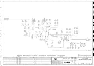 RHS
LHS
T5
LHS
3310
00204
ZSHH
3310
00205
ZSHH
3310
00230
WIT
RHS
3310
00215 B
LSH
3310
00201
HSS
3310
00206 A
TI HH, P1
H, P2
3310
00235 B
LE
3310
00215 B
LAH
P1
3310
00224
ZSH
A,B
3310
00225
ZSH
RHS
3310
00208
XA
3310
00204
ZSH
LHS
A,B
3310
00203 A
ST
3310
00208 A
XS
TEAR
3310
00235 B
LSH
3310
00223 B
ST
3310
00227 A
TI HH, P1
H, P2
3310
00223 B
SE
3310
00221
HSS
3310
00215 A
LE
3310
00203 A
SI
3310
00206 B
TI HH, P1
H, P2
3310
00203 A
SE
3310
00204
ZAHH
LHS
A,B
3310
00203 B
ST
3310
00230
WE
3310
00230
WI
3310
00207 A
TI
3310
00208 B
XS
LHS
3310
00235 A
LAH
P1
3310
00226 A
TI HH, P1
H, P2
3310
00204
ZSHH
3310
00201
HSA
3310
00215 A
LSH
3310
00207 B
TI
3310
00222
HSA
A,B
RHS
3310
00224
ZSHH
3310
00225
ZSHH
A,B
3310
00226 B
TE
3310
00221
HSA LHS
3310
00226 B
TI HH, P1
H, P2
3310
00222
HSS
RHS
3310
00206 B
TE
3310
00230
SE
3310
00207 A
TE
3310
00227 A
TE
3310
00203 B
SI
3310
00205
ZAHH
3310
00202
HSS
RHS 3310
00215 B
LE
3310
00206 A
TE
RHS
3310
00227 B
TI
3310
00202
HSA
3310
00223
SDI
H, P1
3310
00204
ZSH
LHS
3310
00223 B
SI
3310
00223 A
SE
3310
00215 A
LAH
P1
3310
00205
ZSH
3310
00223 A
SI
3310
00226 A
TE
3310
00207 B
TE
3310
00223 A
ST
3310
00203 B
SE
3310
00205
ZSHH
3310
00203
SDI
3310
00235 B
LAH
P1
3310
00235 A
LSH
3310
00205
ZSH
C,D
3310
00227 B
TE
3310
00235 A
LE
TERTIARY CRUSHER
BALL MILL SCREEN FEED
BOX, C2-3310-BX-108
1298 3300-25J-003
TERTIARY CRUSHER
BALL MILL FEED SURGE BIN,
C2-3310-BN-101
1289 3300-25J-001
WATER RATIO CONTROLLER,
3310-FFFIC-00321
1299 3300-25J-003
HH, P1
H, P2
A-B
RHS
A,B
RHS
HH, P1
H, P2
P1
A,B
P1
HH, P1
H, P2
RHS
P1
A,B
LHS
RHS
P1
A,B
A,B
A,B
RHS
A-B
A,B
P1
LHS
LHS
A,B
A,B
C,D
P1
LHS
LHS
RHS
C2-3310-CV-061
C2-3310-FE-102
C2-3310-ST-332
C2-3310-ST-104
C2-3310-SL-112
V V
V V
C2-3310-ST-352
SIZE:
C2-3310-ST-352
BALL MIL SCREEN FEED CONVEYOR SKIRT
SIZE:
MOTOR:
C2-3310-FE-102
BALL MILL SCREEN FEEDER
SIZE: 2134 mm x 42 m L
MOTOR: 112.00 kW
C2-3310-CV-061
BALL MILL SCREEN FEED CONVEYOR NO. 2
ES
SIZE:
C2-3310-ST-332
BALL MILL SCREEN FEED CONVEYOR HEAD CHUTE
SIZE:
C2-3310-ST-104
BALL MILL SCREEN FEED CHUTE
ES
V
V
ES
V
SIZE:
C2-3310-SL-112
BALL MILL SCREEN FEEDER BELT SCALE
V
ES
V
V
V
ES
ES
V
V
ES
AG
KM
LT
ISSUED FOR CLIENT REVIEW
23-Dec-11
B
RP
ISSUED FOR COMBINED REVIEW
29-Jun-11
A
12/23/2011
K. MUNDY
A. GUNSON
W. BIE
L. TAMELIN
12/21/2011
1:47:27
PM
WBS: 3310
B
PIPING AND INSTRUMENTATION DIAGRAM
BALL MILL FEED
3300-25J-002
SCREEN FEEDER 102
D
4
F
B
A
3
2
1 5 6 8
E
7
C
REV.
APPROVED
CHK.
DES.
REV. DATE REVISION DESCRIPTION
CLIENT
LEAD ENGINEER
SCALE DRAWING NUMBER
CHECK DESIGN CHECK DRAWING
DESIGNED BY DRAWN BY
APPROVAL DATE
APPROVAL DATE
APPROVED
CHK.
DES.
REV. DATE REVISION DESCRIPTION REFERENCE DRAWING No.
1:100
0
1:200
5m
10m
0
5m
10m
15m
20m
1:500
10m
0
20m
30m
40m
50m
1:1000
0
100m
50m
1:20
0
0.5m
1m
1.5m
2m
0
1:25
0.5m
1m
1.5m
1:33
1/3
2.5m
2m
0
1m
2m
3m
0
1:50
1m
2m
3m
4m
5m
CAD FILE NAME: P:0CAD000SPEM**
MODEL UPDATED:
DWG. FILE UPDATED:
MANUAL CHANGES MADE: YES NO YES NO YES NO
PROJECT MANAGER
ENGINEERING MANAGER
AREA PROJECTENGINEER
REFERENCE DRAWINGS
SAFETY SHARE:
APPROVAL DATE
CONTRACT
NO.
SAFETY SHARE :
BA6CVA1.IGR
NOTICE: THIS DRAWING HAS NOT BEEN PUBLISHED AND IS THE SOLE
PROPERTY OF FLUOR AND IS LENT TO THE BORROWER FOR THEIR
CONFIDENTIAL USE ONLY, AND IN CONSIDERATION OF THE LOAN OF THIS
DRAWING, THE BORROWER PROMISES AND AGREES TO RETURN IT UPON
REQUEST AND AGREES THAT IT WILL NOT BE REPRODUCED, COPIED LENT
OR OTHERWISE DISPOSED OF DIRECTLY OR INDIRECTLY, NOR USED FOR
ANY OTHER PURPOSE OTHER THAN WHICH IT IS FURNISHED.
NONE
Apr 2011
240K-C2-
V
V
LHS
3310
00204
ZAH
3310
00205
ZAH
P1
P2 P2
P1
3310
00204
ZAHH
LHS
C,D
3310
00205
ZAHH
RHS
C,D
3310
00204
ZAH
3310
00205
ZAH
P1
P2 P2
P1
A,B
C,D
A,B
A,B C,D
V
V
V
V
V
V
V
V
V V
3310
00224
ZAHH
LHS
C,D
3310
00225
ZAHH
RHS
C,D
3310
00224
ZAH
3310
00225
ZAH
P1
P2 P2
P1
V
PRODUCT
PRODUCT
3310
00282
II
3310
00282 H
TI
BRG
REAR
H,P2
HH,P1
3310
00282 G
TI
BRG
FRONT
H,P2
HH,P1
3310
00282 G
TE
3310
00282
XA
3310
00282 H
TE
V V
3310
00282
HS 3310
00211
XA
+
J/SP
FAULT
AFD
ES
3310
00292
XA
3310
00292
HS
J/SP
3310
00292
II
FAULT
3310
00231
XA
+
3310
00241
VE
3310
00241
VT
3310
00243
TE
3310
00242
LE
3310
00242
LSL
3310
00242
LA
3310
00241
VI
ES
V V V
V
V
V
H, P2
HH, P1 3310
00243
TI
L, P2
H, P2
HH, P1
GEAR
REDUCER T4
ES
NOTE:
1. THE BALL MILL SCREEN FEEDER AND BALL MILL SCREEN FEED CONVEYOR DUST
SUPPRESSION SYSTEM WILL BE FURTHER DEFINED IN REVISIONS. SPRAY WATER
WILL BE SUPPLIED BY THE PROCESS WATER SYSTEM.
 