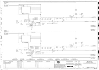 D
4
F
B
A
3
2
1 5 6 8
E
7
C
REV.
APPROVED
CHK.
DES.
REV. DATE REVISION DESCRIPTION
CLIENT
LEAD ENGINEER
SCALE DRAWING NUMBER
CHECK DESIGN CHECK DRAWING
DESIGNED BY DRAWN BY
APPROVAL DATE
APPROVAL DATE
APPROVED
CHK.
DES.
REV. DATE REVISION DESCRIPTION REFERENCE DRAWING No.
1:100
0
1:200
5m
10m
0
5m
10m
15m
20m
1:500
10m
0
20m
30m
40m
50m
1:1000
0
100m
50m
1:20
0
0.5m
1m
1.5m
2m
0
1:25
0.5m
1m
1.5m
1:33
1/3
2.5m
2m
0
1m
2m
3m
0
1:50
1m
2m
3m
4m
5m
CAD FILE NAME: P:0CAD000SPEM**
MODEL UPDATED:
DWG. FILE UPDATED:
MANUAL CHANGES MADE: YES NO YES NO YES NO
PROJECT MANAGER
ENGINEERING MANAGER
AREA PROJECTENGINEER
REFERENCE DRAWINGS
SAFETY SHARE:
APPROVAL DATE
CONTRACT
NO.
SAFETY SHARE :
BA6CVA1.IGR
NOTICE: THIS DRAWING HAS NOT BEEN PUBLISHED AND IS THE SOLE
PROPERTY OF FLUOR AND IS LENT TO THE BORROWER FOR THEIR
CONFIDENTIAL USE ONLY, AND IN CONSIDERATION OF THE LOAN OF THIS
DRAWING, THE BORROWER PROMISES AND AGREES TO RETURN IT UPON
REQUEST AND AGREES THAT IT WILL NOT BE REPRODUCED, COPIED LENT
OR OTHERWISE DISPOSED OF DIRECTLY OR INDIRECTLY, NOR USED FOR
ANY OTHER PURPOSE OTHER THAN WHICH IT IS FURNISHED.
NONE
Apr 2011
240K-C2-
10"
C2-3310-ST-206
C2-3310-ST-208
C2-3310-SC-202
10"
C2-3310-BX-208
3310
00621
FV
+
3310
00601
FE
+
J/SP
P2
J/SP
P1
FAULT
FAULT
3310
00621
FE
+
10"
3310
00622
FV
+
24"x20"
3310
00622
FE
+
4"
4"
4"
C2-3310-ST-207
P1
P2
3310
00681
XA
3310
00602
FV
+
3310
00604
LAH
3310
00602
FIC
3310
00602
FE
+
3310
00602
FIT
3310
00603
VSL
C2-3310-SC-201
3310
00603
VE
3310
00603
VT
3310
00601
FIC
24"x20"
3310
00601
FIT
C2-3310-ST-205
3310
00603
VAL
3310
00681
II
24"x10"
3310
00604
LSH
3310
00681
HS
3310
00601
FFFIC
M
3310
00621
FFFIC
M
3310
00691
HS
3310
00691
XA
3310
00691
II
3310
00624
LAH
3310
00624
LSH
10"
3310
00623
VAL
3310
00623
VSL
3310
00623
VT
M
24"x10"
M
3310
00623
VE
3310
00622
FIC
3310
00622
FIT
3310
00601
FV
+
24"x10"
3310
00621
FIC
C2-3310-BX-207
24"x10"
3310
00621
FIT
C2-3310-CV-062
FEED TONNAGE,
3310-WI-00430
1487 3300-25J-004
TERTIARY CRUSHER
SCREEN FEED CONVEYOR
NO. 3, C2-3310-CV-062
1486 3300-25J-004
BALL MILL SCREEN O/S
BALL MILL SCREEN OVERSIZE
CONVEYOR NO. 1,
1305 3300-25J-020
BALL MILL SCREEN O/S
BALL MILL SCREEN OVERSIZE
CONVEYOR NO. 1,
1375 3300-25J-020
PROCESS WATER
1584
3900-25J-014
PROCESS WATER
1583
3900-25J-014
PROCESS WATER
1586
3900-25J-014
PROCESS WATER
1585
3900-25J-014
TERTIARY CRUSHER
SCREEN FEED CONVEYOR
NO. 4, C2-3310-CV-063
1588 3300-25J-005
C2-3310-CV-063
FEED TONNAGE,
3310-WI-00530
1589 3300-25J-005
BALL MILL SCREEN U/S
PRIMARY CYCLONE FEED
SUMP NO. 2, C2-3310-BX-201
1592 3300-25J-026
BALL MILL SCREEN U/S
PRIMARY CYCLONE FEED
SUMP NO. 2, C2-3310-BX-201
1591 3300-25J-026
T1
T1
ES
3310-WR-1098-C1A-8"-N
3310-WR-1375-C1A-8"-N
3310-WR-1099-C1A-8"-N
3310-WR-1381-C1A-2"-N
3310-WR-1362-C1A-20"-N
ES
3310-WR-1363-C1A-8"-N
SIZE:
C2-3310-BX-207
BALL MILL SCREEN FEED BOX
SIZE:
C2-3310-BX-208
BALL MILL SCREEN FEED BOX
3310-WR-1379-C1A-2"-N
3310-WR-1382-C1A-2"-N
3310-WR-1097-C1A-24"-N
3310-WR-1369-C1A-2"-N
SIZE:
C2-3310-ST-206
BALL MILL SCREEN OVERSIZE CHUTE
3310-WR-1368-C1A-2"-N
3310-WR-1372-C1A-20"-N
3310-WR-1370-C1A-2"-N
SIZE:
C2-3310-ST-208
BALL MILL FEED SCREEN UNDERSIZE CHUTE
SIZE:
C2-3310-ST-207
BALL MILL FEED SCREEN UNDERSIZE CHUTE
3310-WR-1100-C1A-24"-N
3310-WR-1366-C1A-2"-N
3310-WR-1365-C1A-2"-N
3310-WR-1377-C1A-2"-N
3310-WR-1371-C1A-2"-N
ES
ES
3310-WR-1383-C1A-2"-N
ES
3310-WR-1380-C1A-2"-N
3310-WR-1378-C1A-2"-N
SIZE:
C2-3310-ST-205
BALL MILL SCREEN OVERSIZE CHUTE
3310-WR-1367-C1A-2"-N
AG
KM
LT
ISSUED FOR CLIENT REVIEW
23-Dec-11
B
RP
ISSUED FOR COMBINED REVIEW
29-Jun-11
A
12/23/2011
K. MUNDY
A. GUNSON
W. BIE
L. TAMELIN
12/21/2011
3:06:01
PM
WBS: 3310
B
PIPING AND INSTRUMENTATION DIAGRAM
BALL MILL FEED
3300-25J-006
SCREENS 201 AND 202
SIZE: 3.6 m X 8.5 m
MOTOR:
C2-3310-SC-202
BALL MILL FEED SCREEN
SIZE: 3.6 m X 8.5 m
MOTOR:
C2-3310-SC-201
BALL MILL FEED SCREEN
FC
FC
FC
FC
PRODUCT
PRODUCT
C2-3310-CV-019
C2-3310-CV-019
3310-WR-1099-C1A-8"-N
V V V
ES
3310-WR-1098-C1A-8"-N
V V V
4"
4"
4"
4"
4"
 