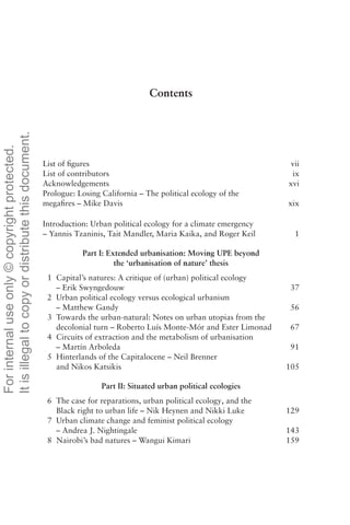Turning Up The Heat Urban Political Ecology For A Climate Emergency ...