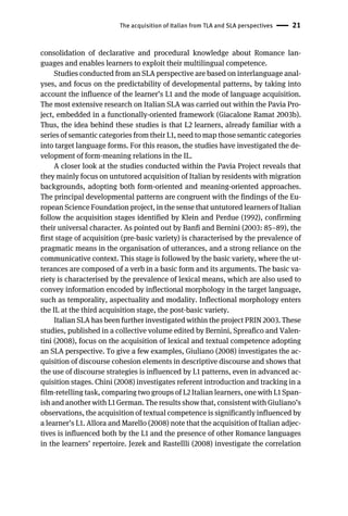 Tense And Aspect In Italian Interlanguage Zuzana Toth | PDF