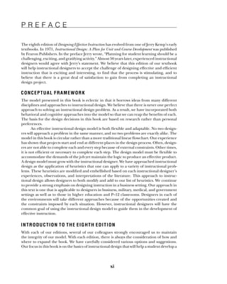 Designing Effective Instruction 8th Edition Gary R. Morrison | PDF