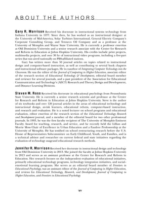 Designing Effective Instruction 8th Edition Gary R. Morrison | PDF