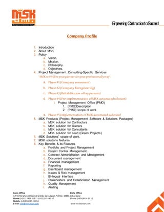 MSK Profile | DOCX
